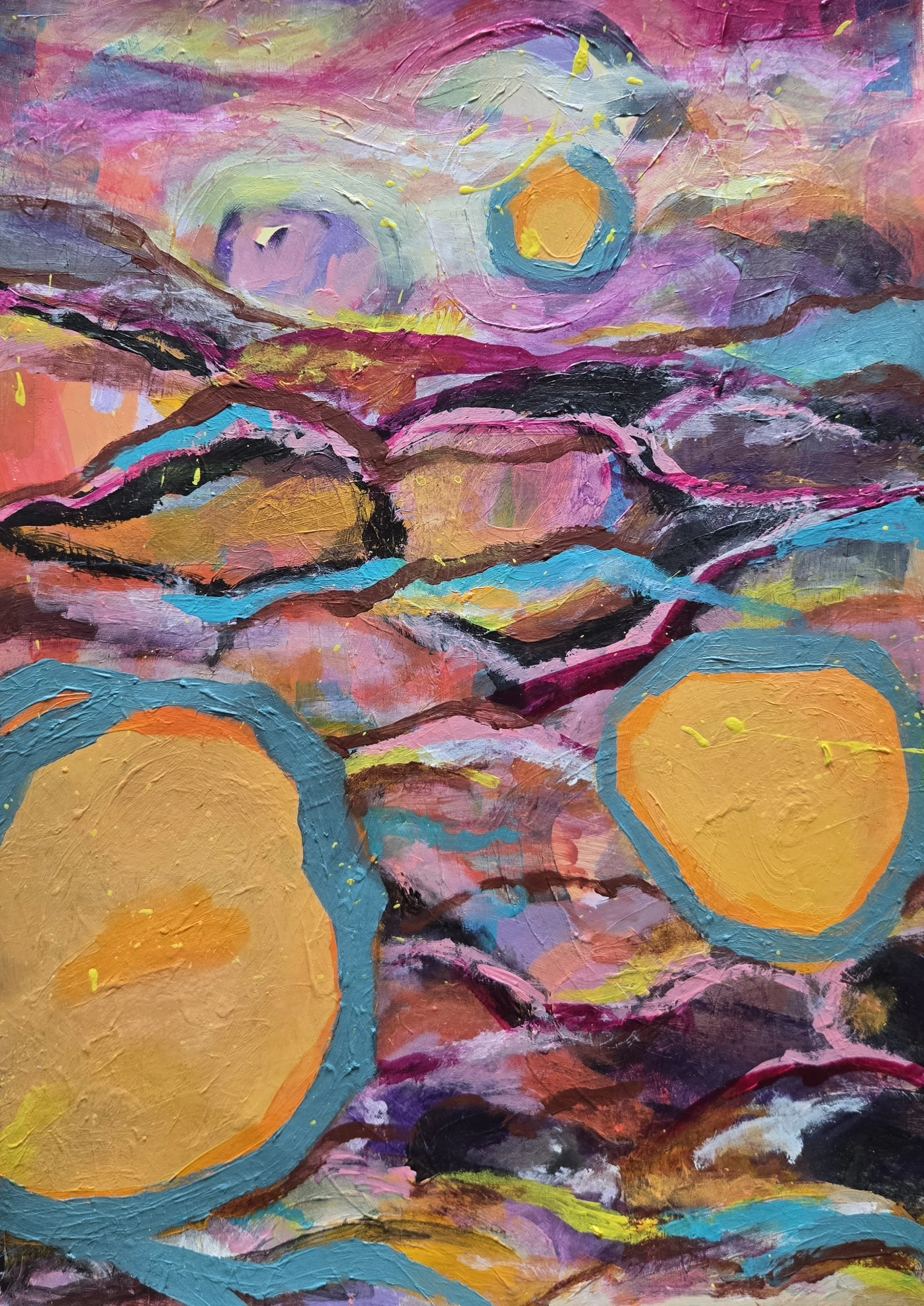 movements made between sand & soil (2025), original artwork by BRZA DOLL