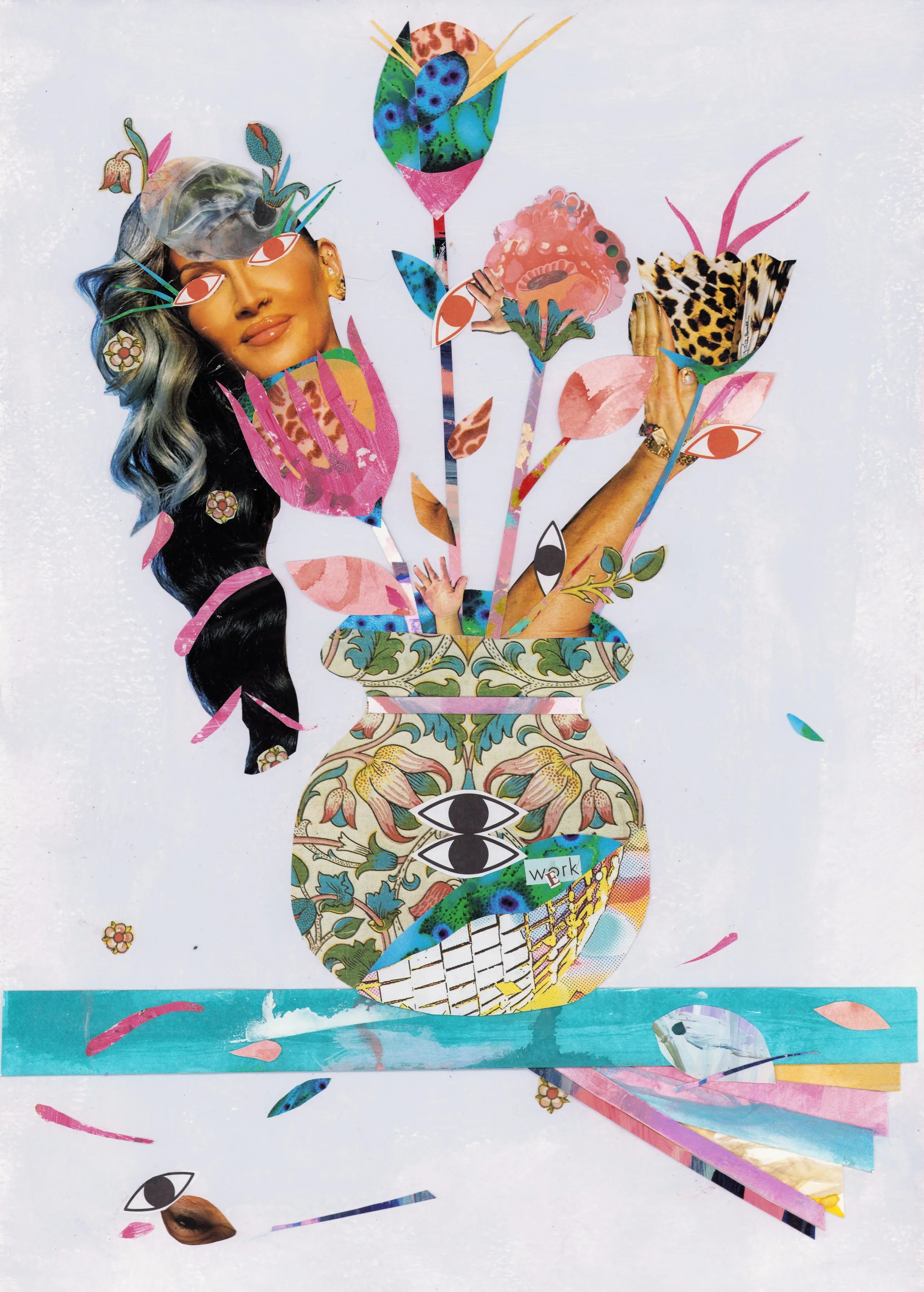 michelle corsage (2025), original collage by BRZA DOLL