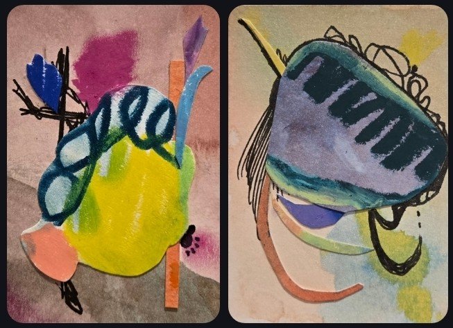 specimen set 02
mixed media & collage on 300gsm paper
6.3x8.9" (ACEO)