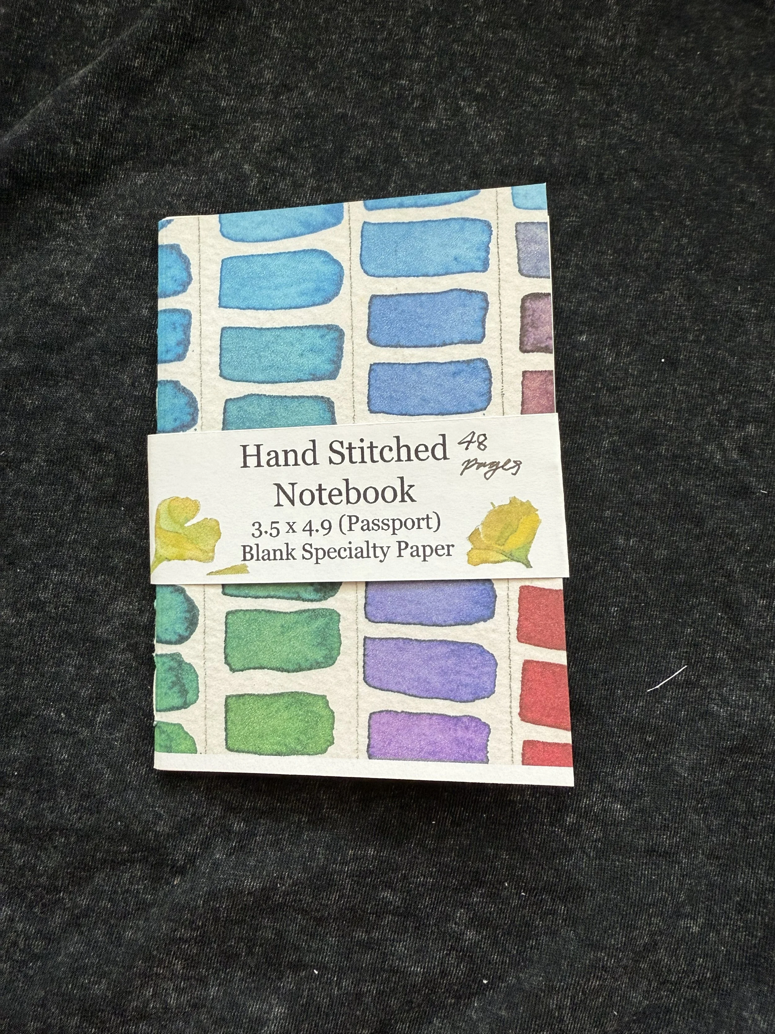 b7 Natural Passport Size Hand Bound Notebook Insert (Swatches Cover)