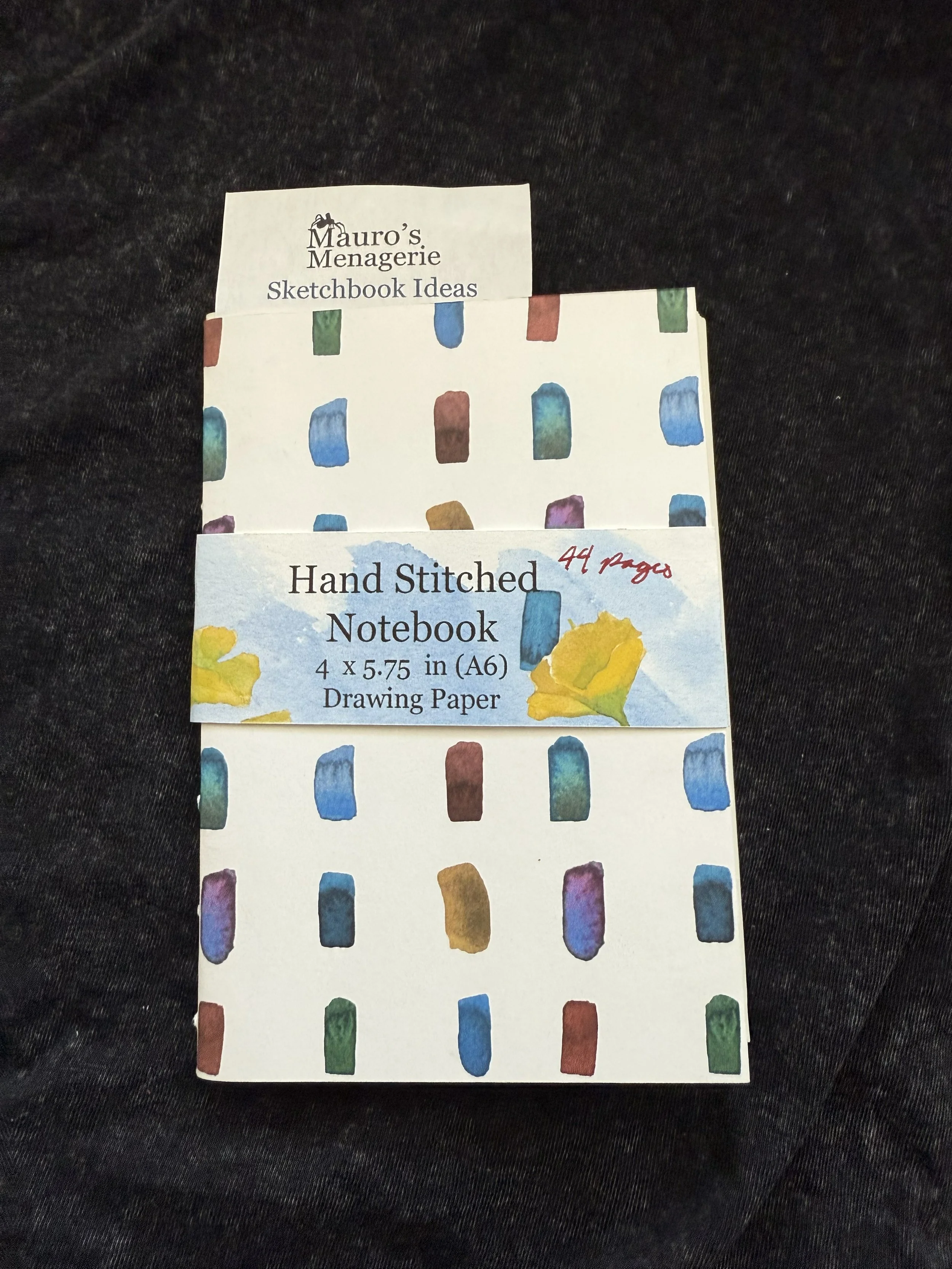 Drawing Paper A6 Hand Bound Notebook Insert (Swatches Cover)