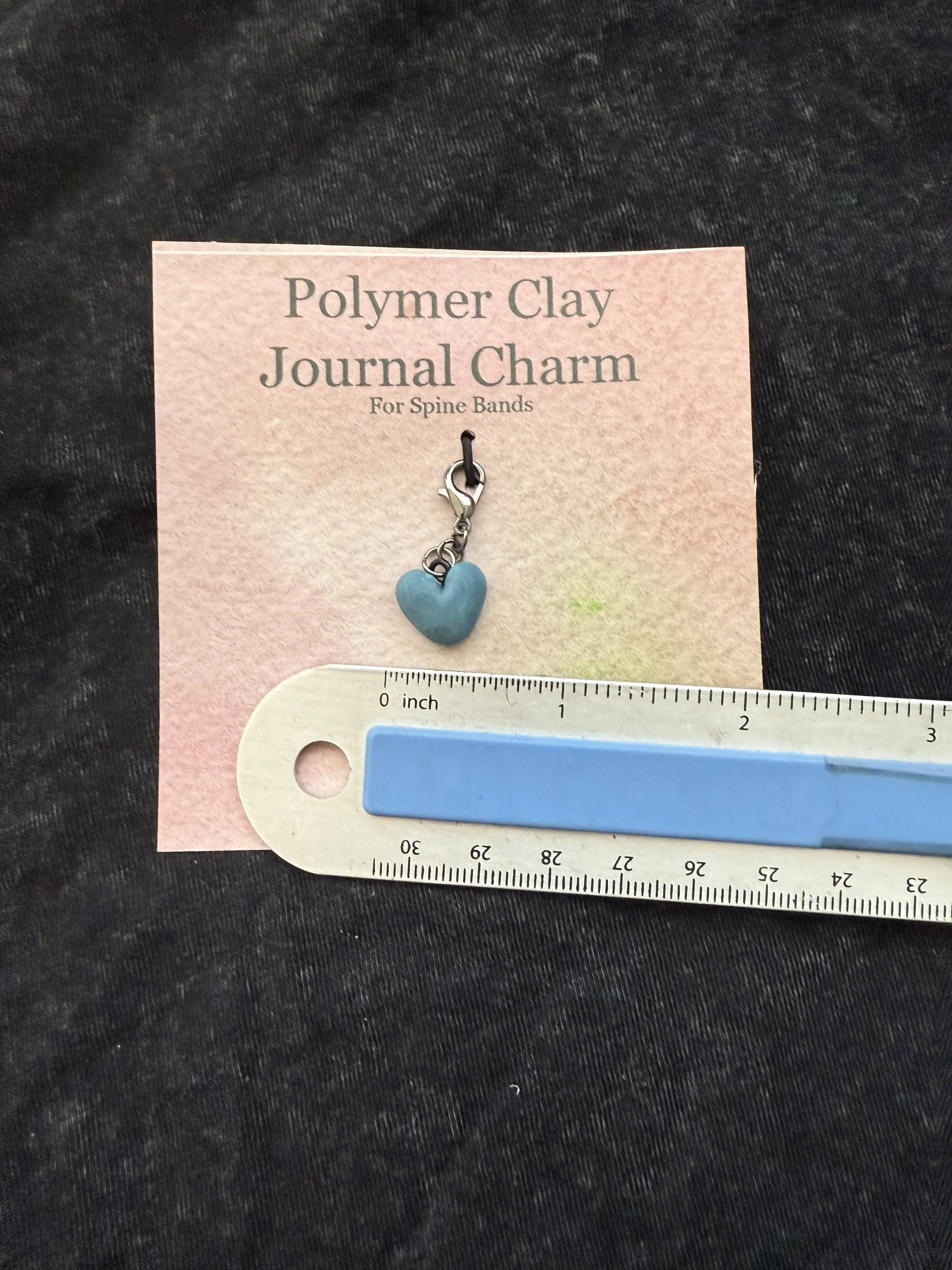 Blue Heart Journal Charm