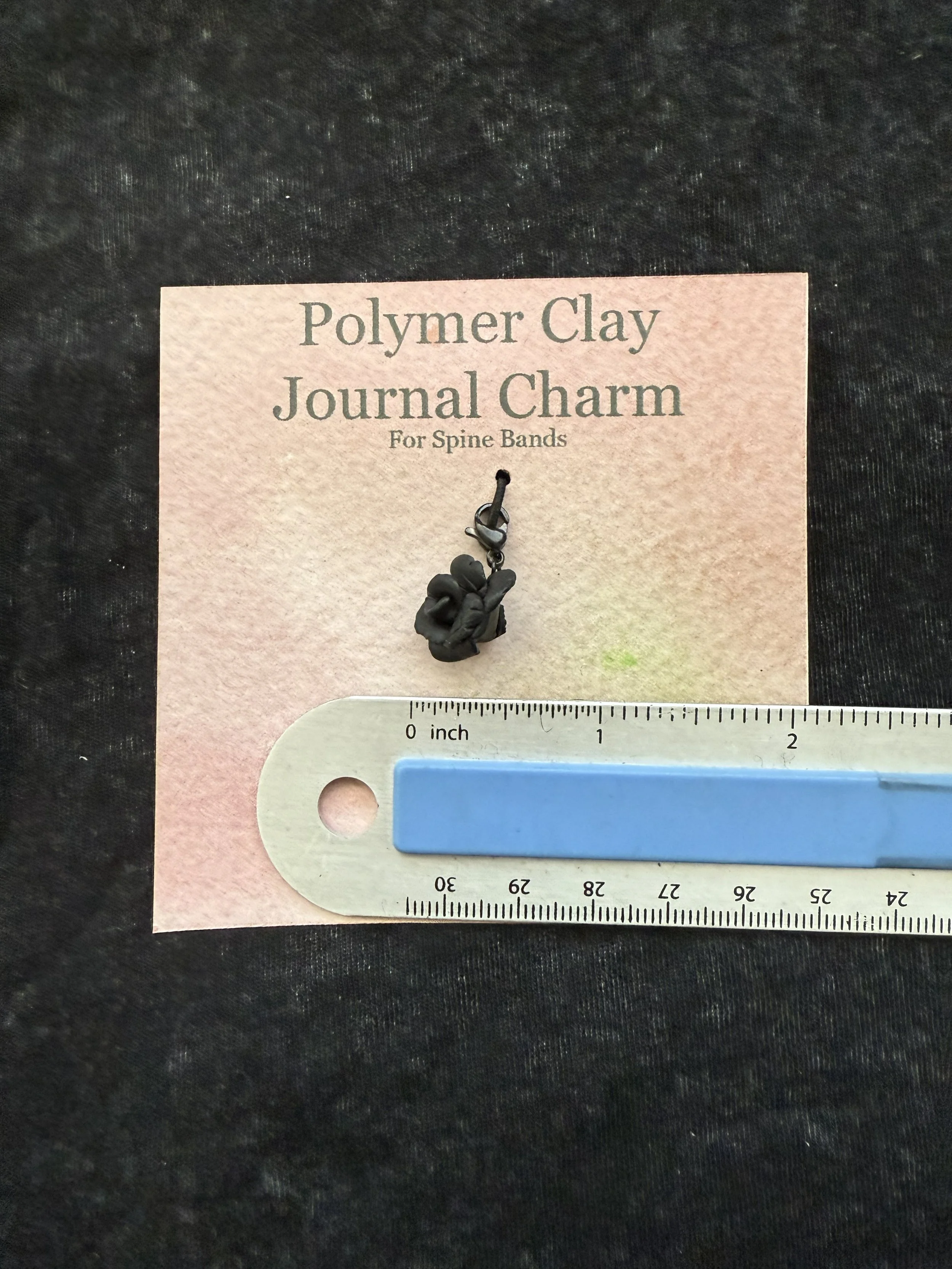 Black Rose Journal Charm