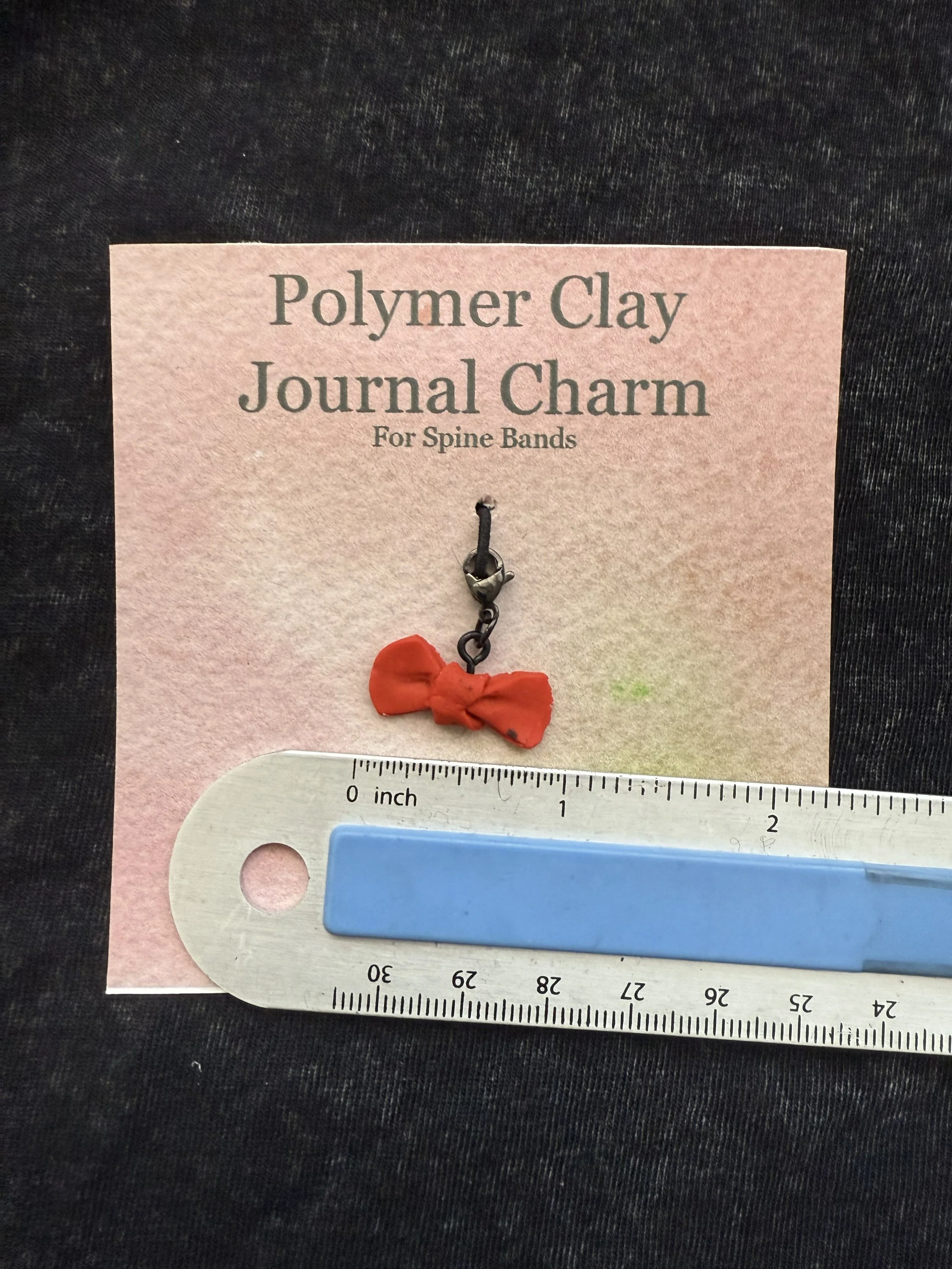 Red Bowtie Journal Charm