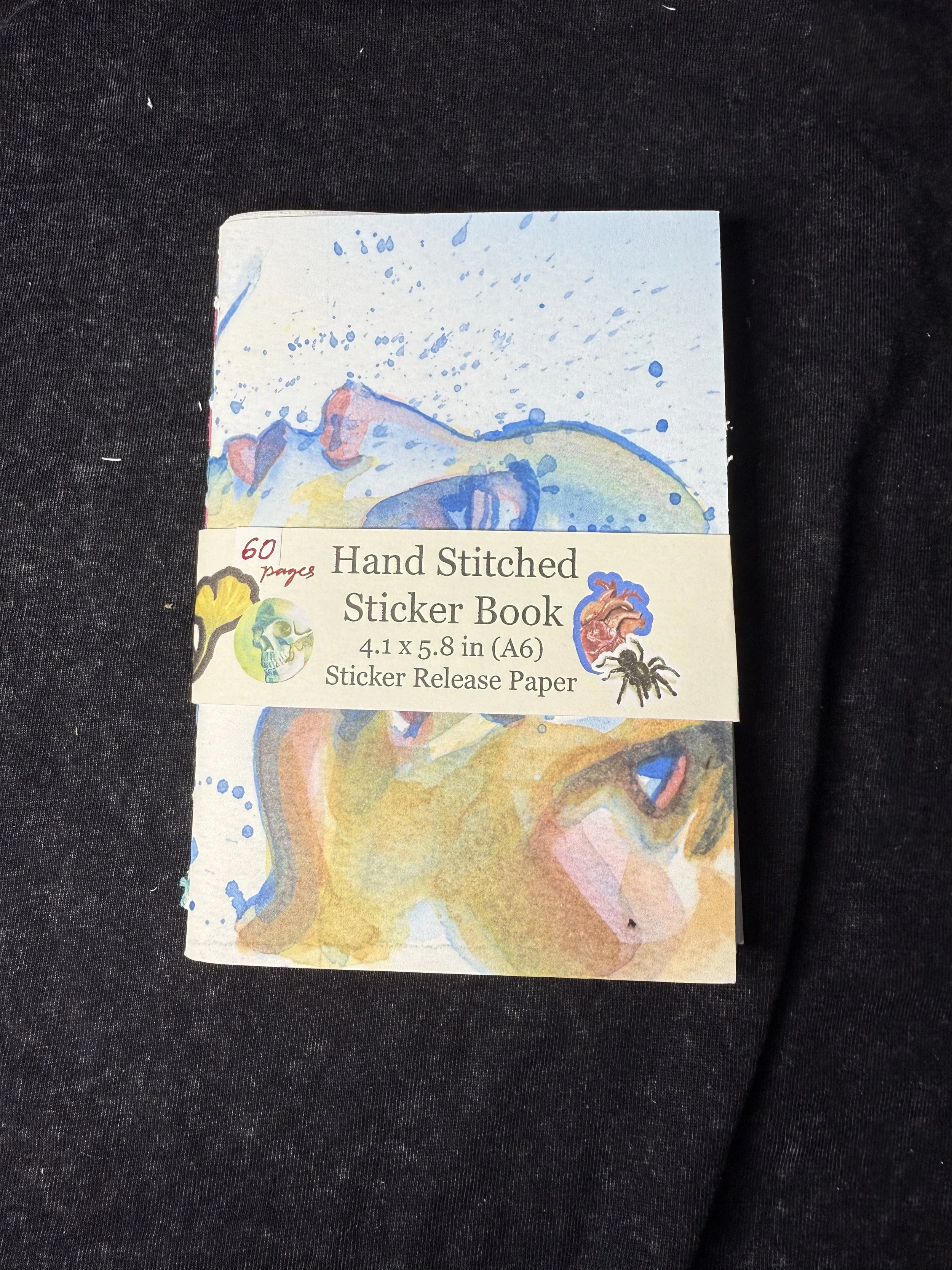 Sticker Book A6 Hand Bound Notebook Insert (Faces Cover)
