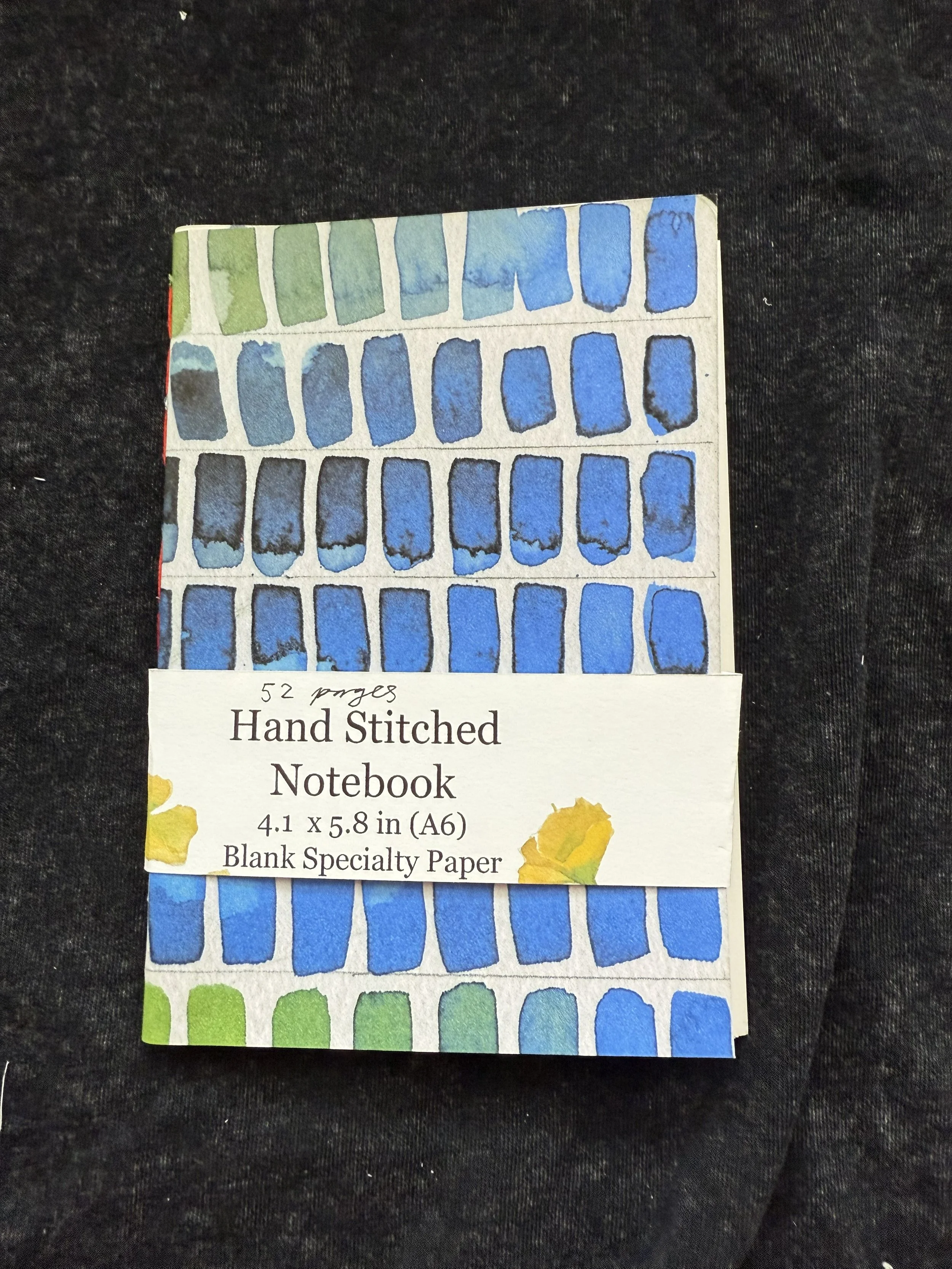 b7 Natural A6 Hand Bound Notebook Insert (Blue Swatches Cover)
