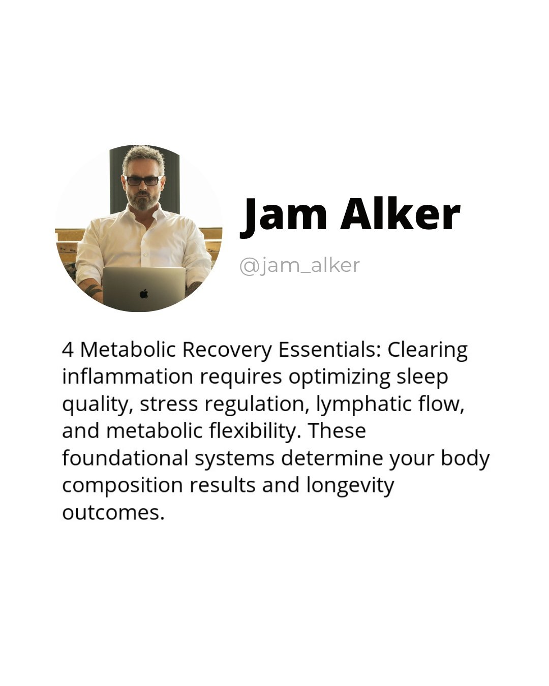 Your body's recovery capacity directly impacts fat loss, energy levels, and healthspan. Here's what we prioritize with every client: 💪

1. Sleep Architecture: We track deep sleep and REM patterns, not just hours
2. HRV Optimization: Daily readings g