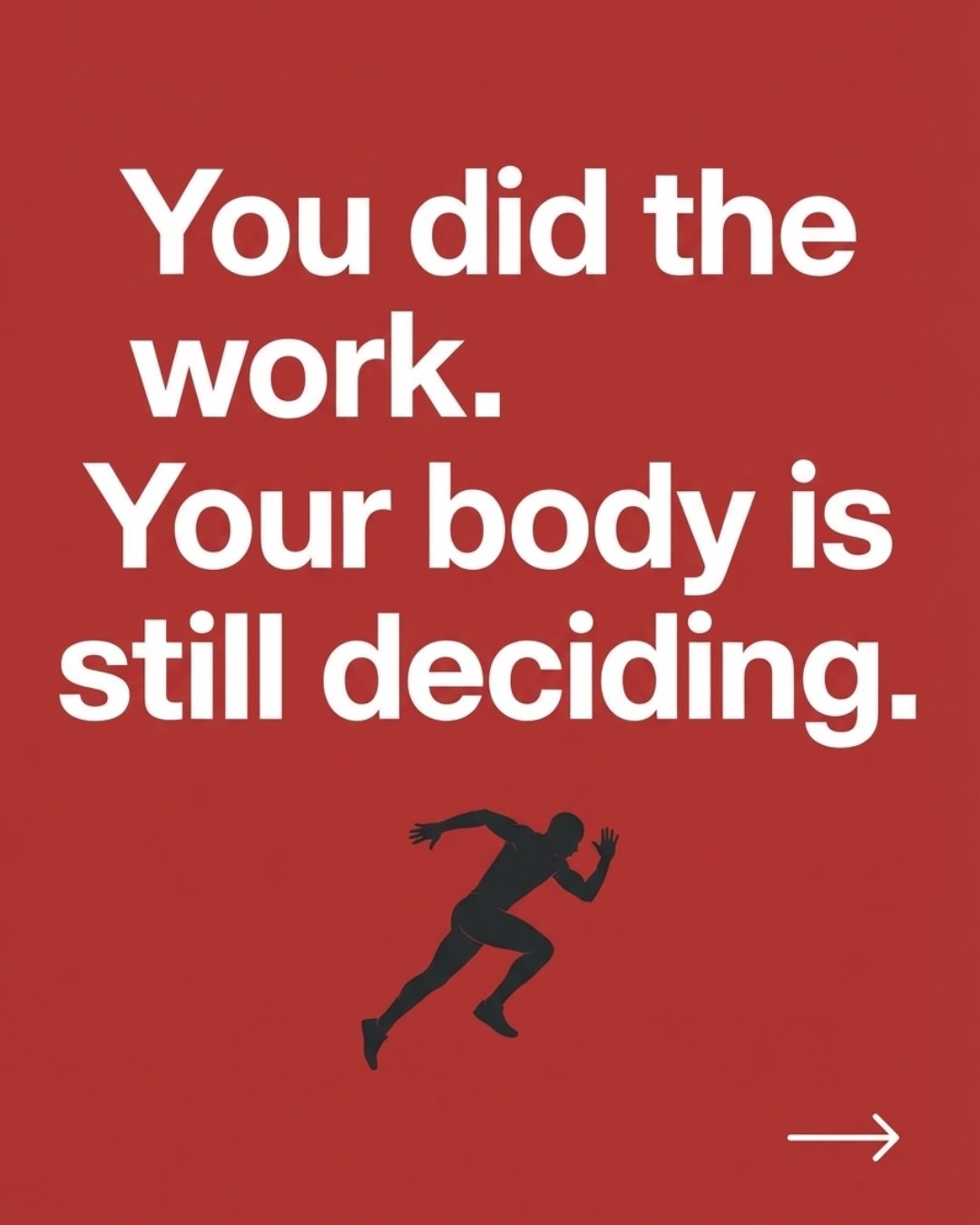 You finished the session. You earned it. But here is what most people never find out: the result does not get made during the workout. It gets made in the 24 hours after.

Hours 0-4 are the most critical window most people completely waste. Poor food