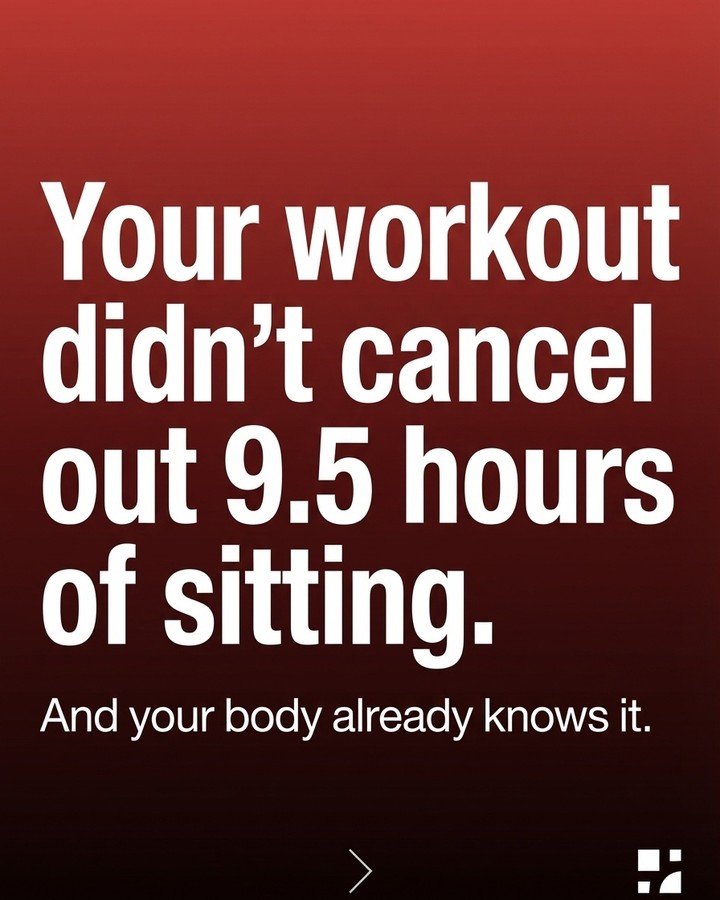 You exercise. You show up. You do the work most people skip. So why does your body still feel stuck? Here is what the research actually shows: the average desk worker sits for 9.5 hours a day, according to a study published in the American Journal of