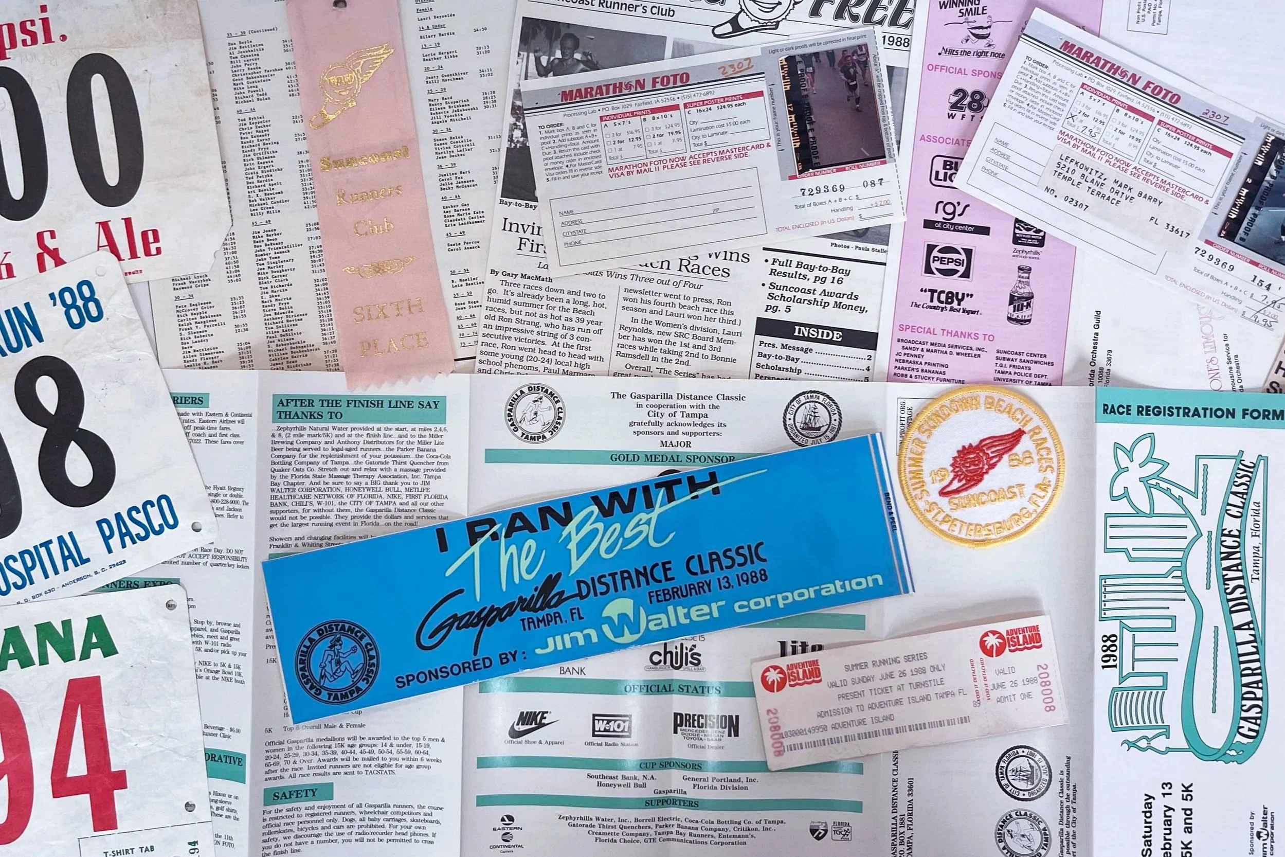 A Stride Through Time: Florida Running Scrapbook (1988-1992)