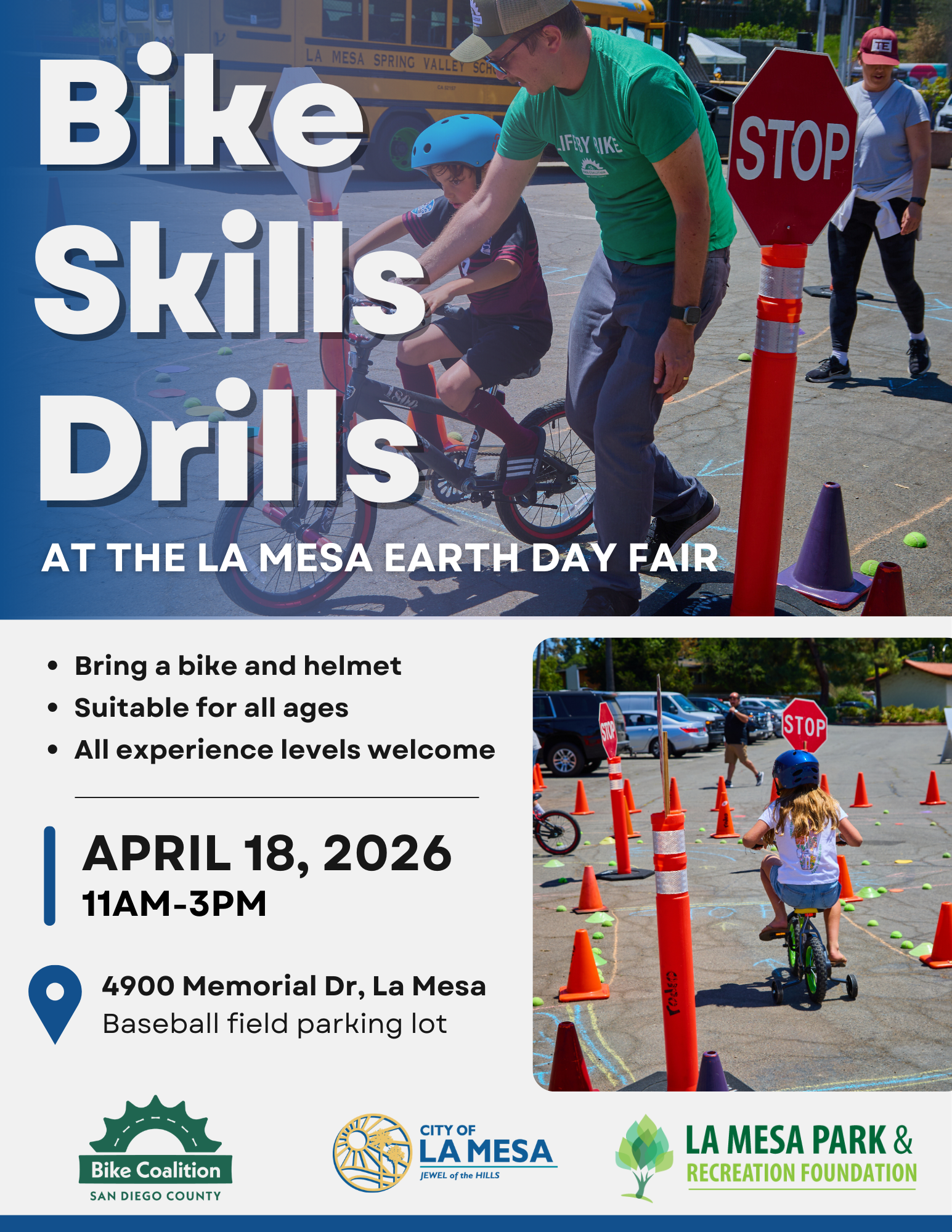 Bike Skills Drills at the La Mesa Earth Day Fair