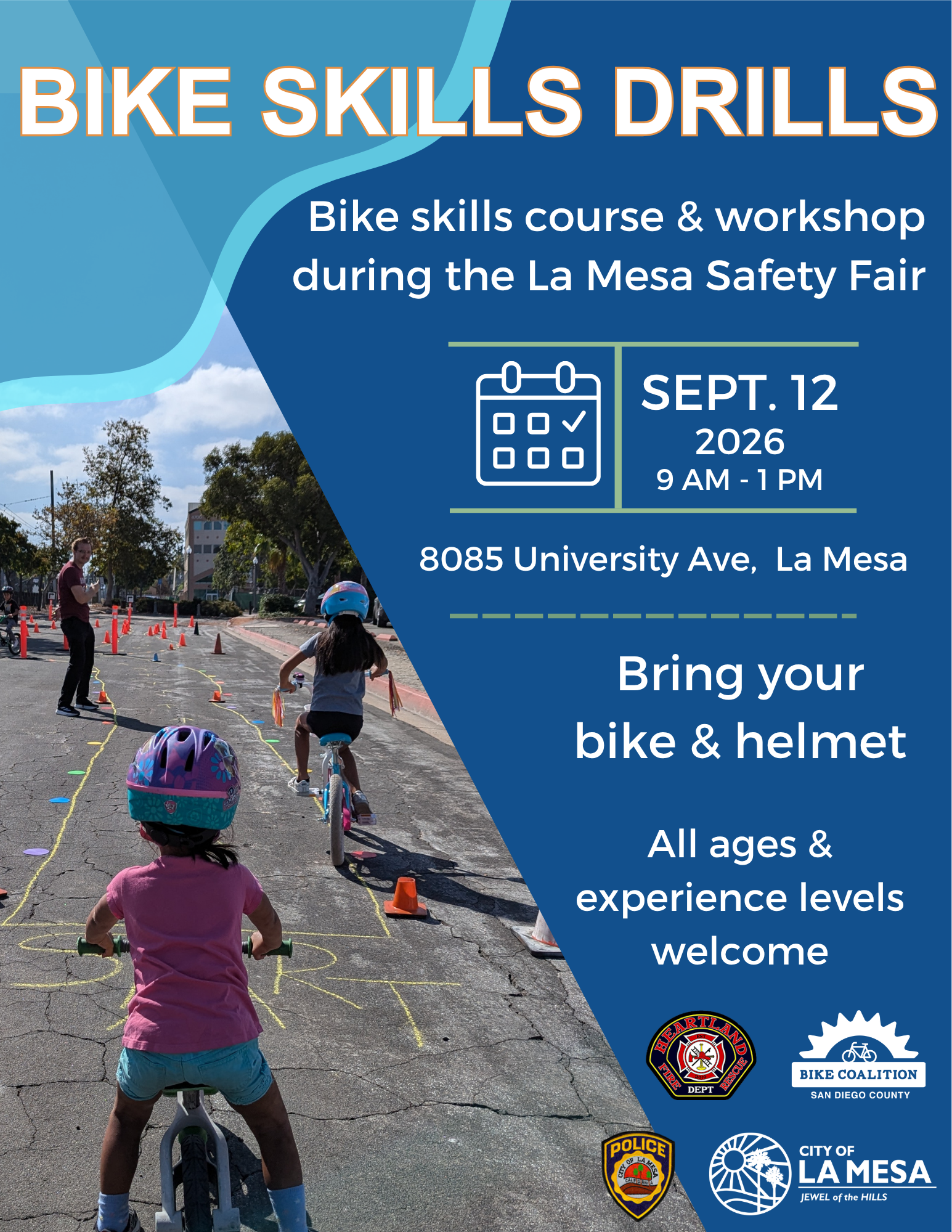 Bike Skills Drills at the La Mesa Safety Fair