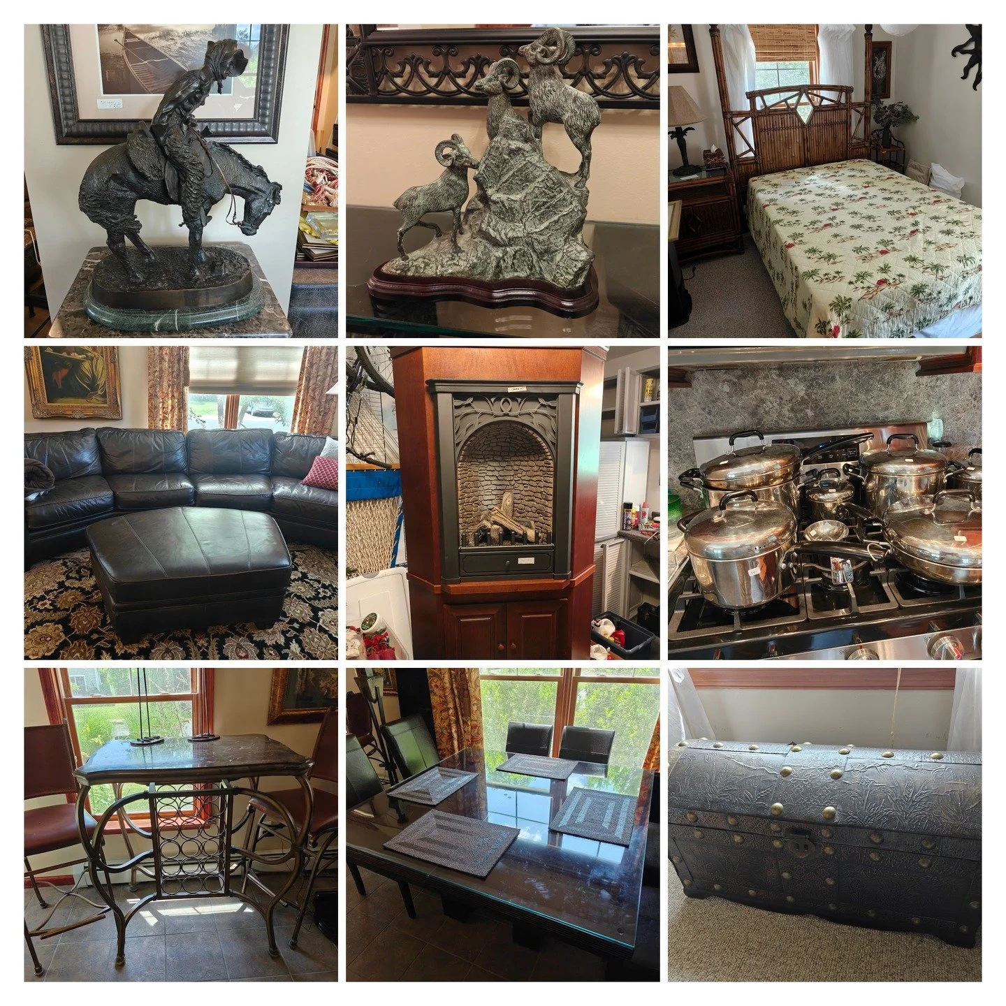 This weekend&rsquo;s estate sale in Great Barrington is packed with style and charm!

📍 Blue Hill Commons | 2 Emily Ct
🗓️ Sat 6/28 (9&ndash;3) &amp; Sun 6/29 (10&ndash;1)

🛋️ Leather sectional
🛏️ Tropical queen bedroom set
🖼️ Frederic Remington 