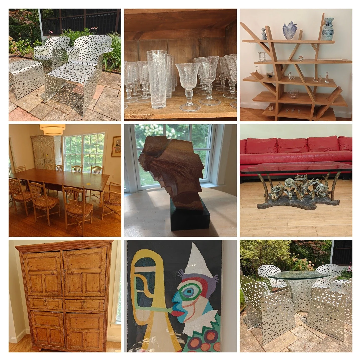 ✨ Estate Sale &ndash; New Marlborough, MA ✨
📍 316 Peter Menaker Rd
📅 Sat 9/6 &bull; 9&ndash;3
📅 Sun 9/7 &bull; 10&ndash;1

Come shop an estate full of treasures!
🪑 Richard Schultz for Knoll Topiary set
🛋️ Chairs &amp; ottomans
🍷 Biot, Steuben &