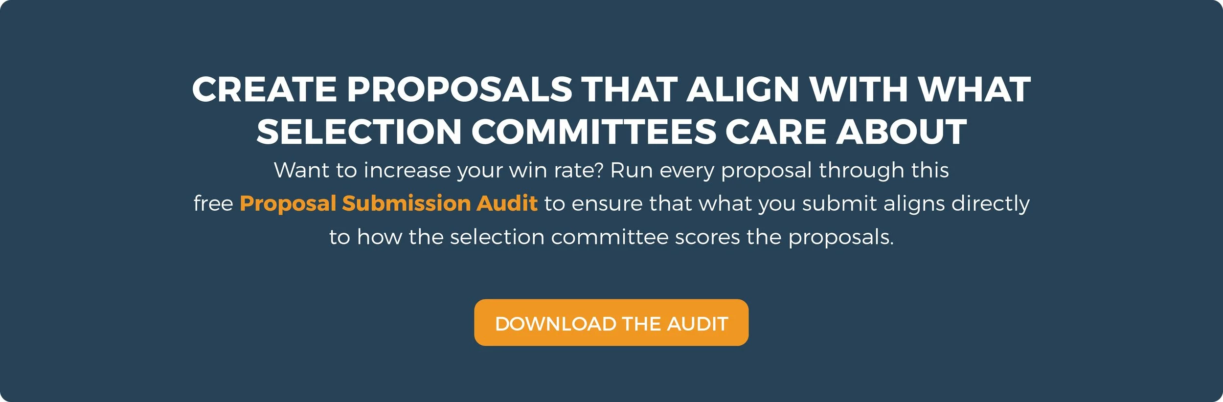 Download the Proposal Submission Audit
