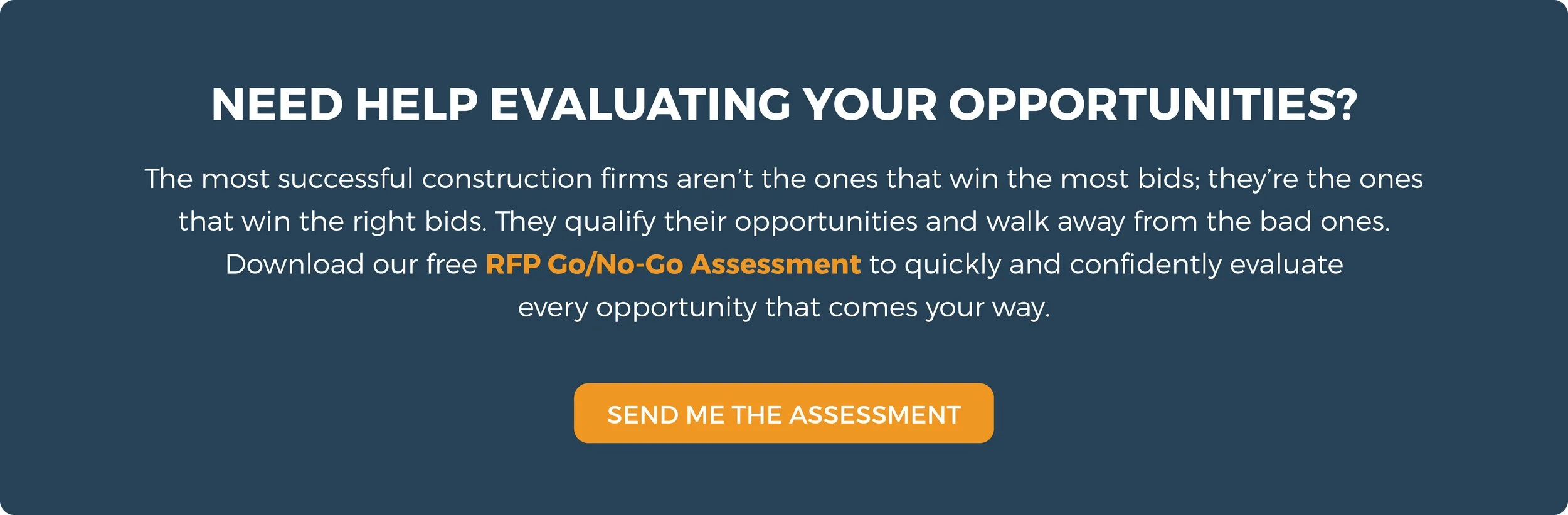RFP Go / No-Go Assessment | Construction Marketing Network