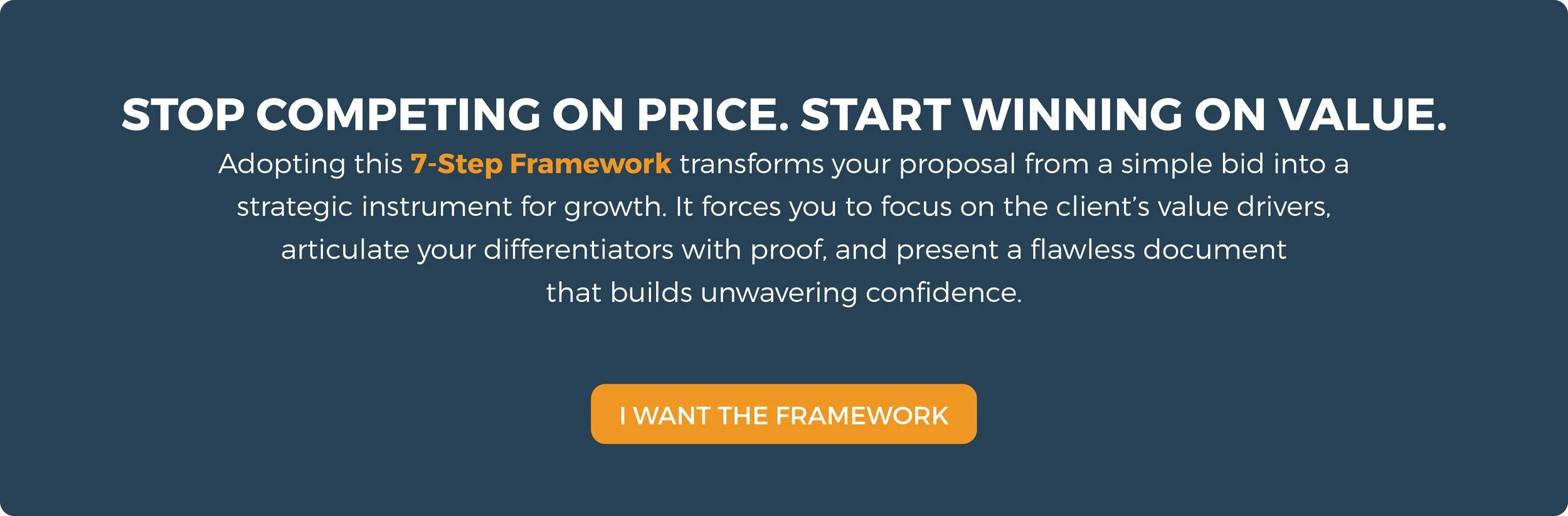 7-Step Value-Based Proposal Framework | Construction Marketing Network
