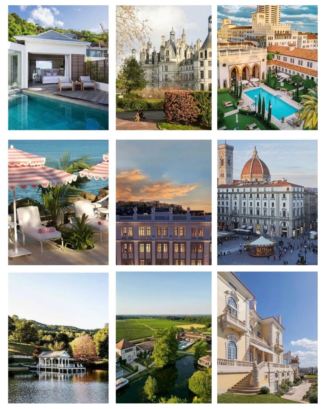 Just a few of so many incredible trips we have been working on lately!

From wine tastings in Tuscany &amp; Bordeaux to beautiful castles in the Loire Valley and Sintra, to sailing in Greece and the Caribbean and horseback riding in the mountains.