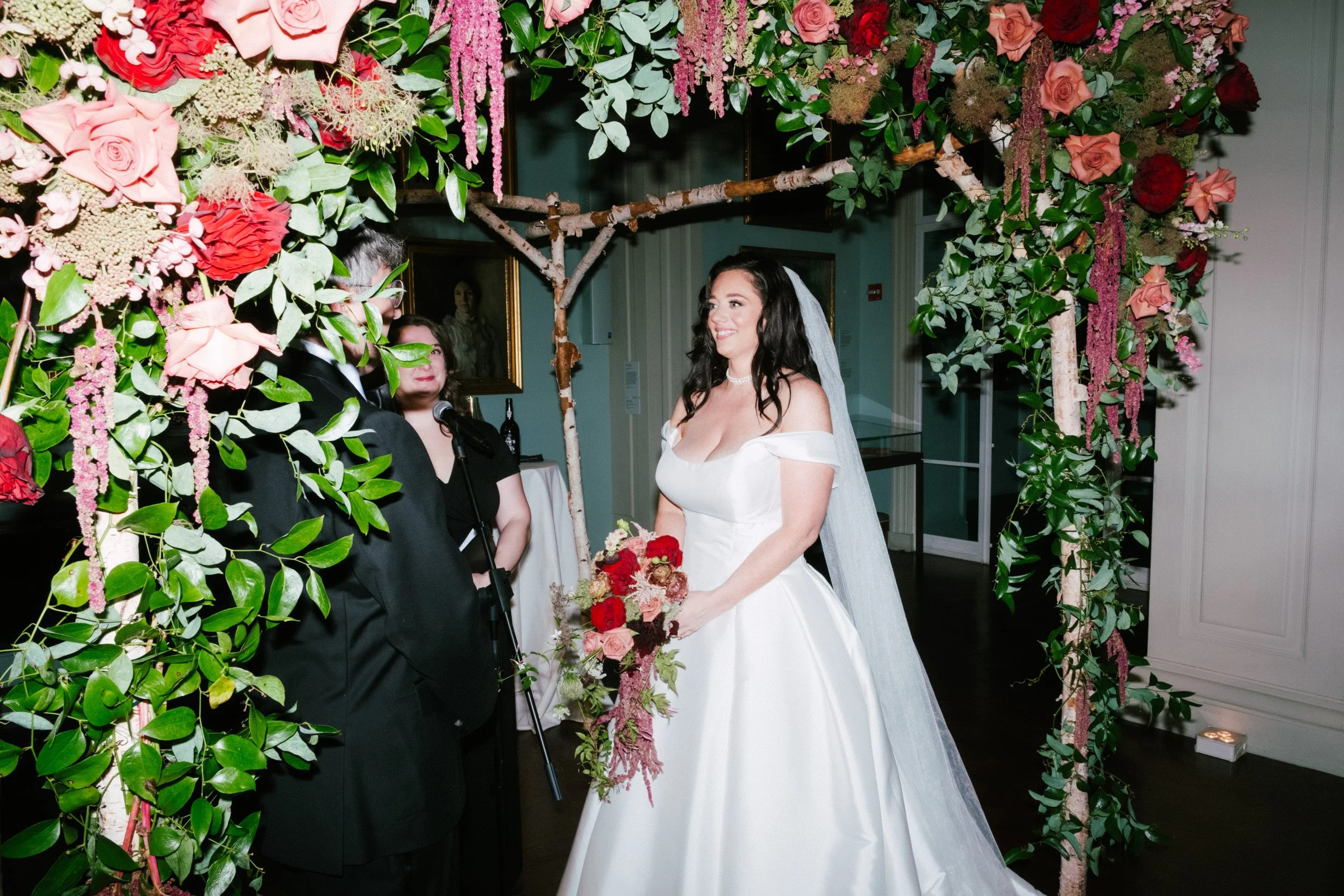 Romantic Secret Garden Wedding at Boston Athenaeum&nbsp;