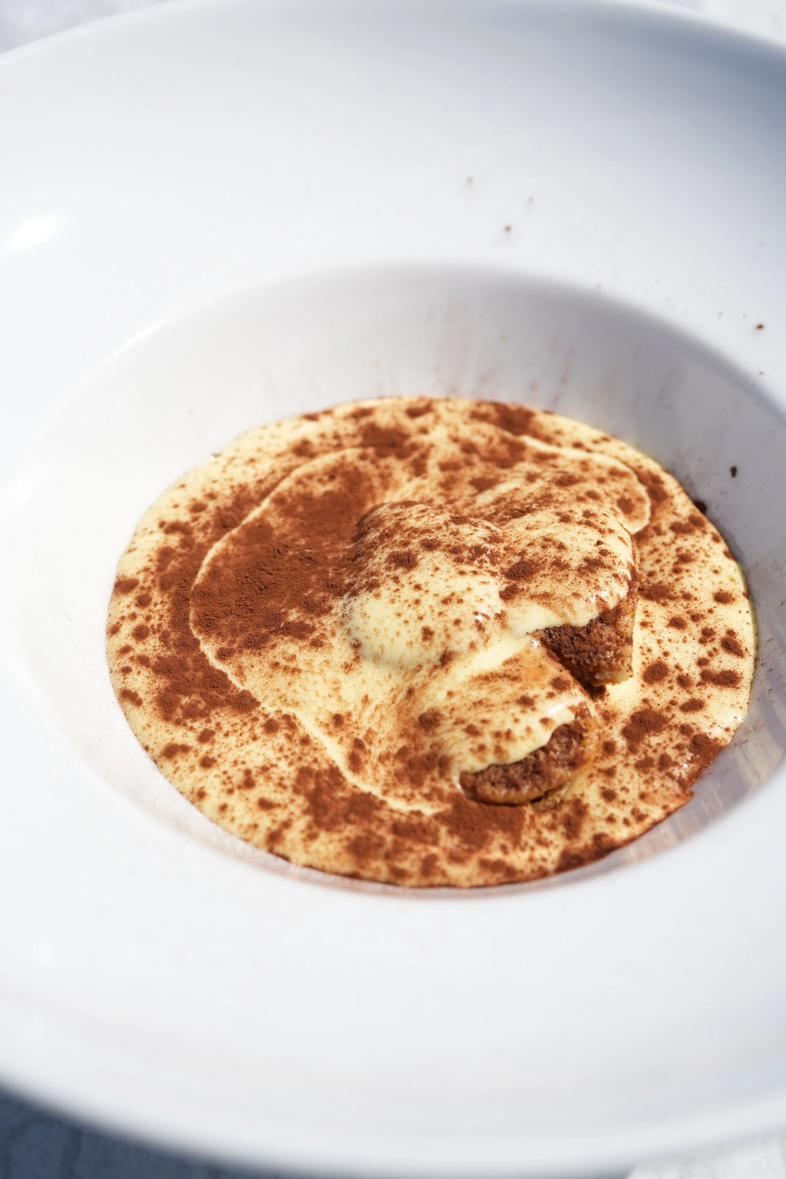 Tiramisù con polvere di cacao
