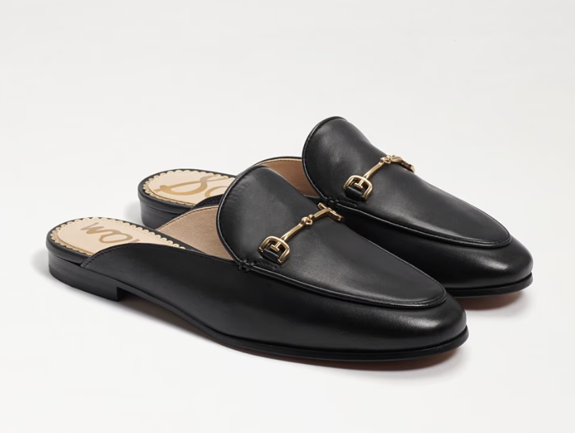 Sam Edelman Black Leather Mule