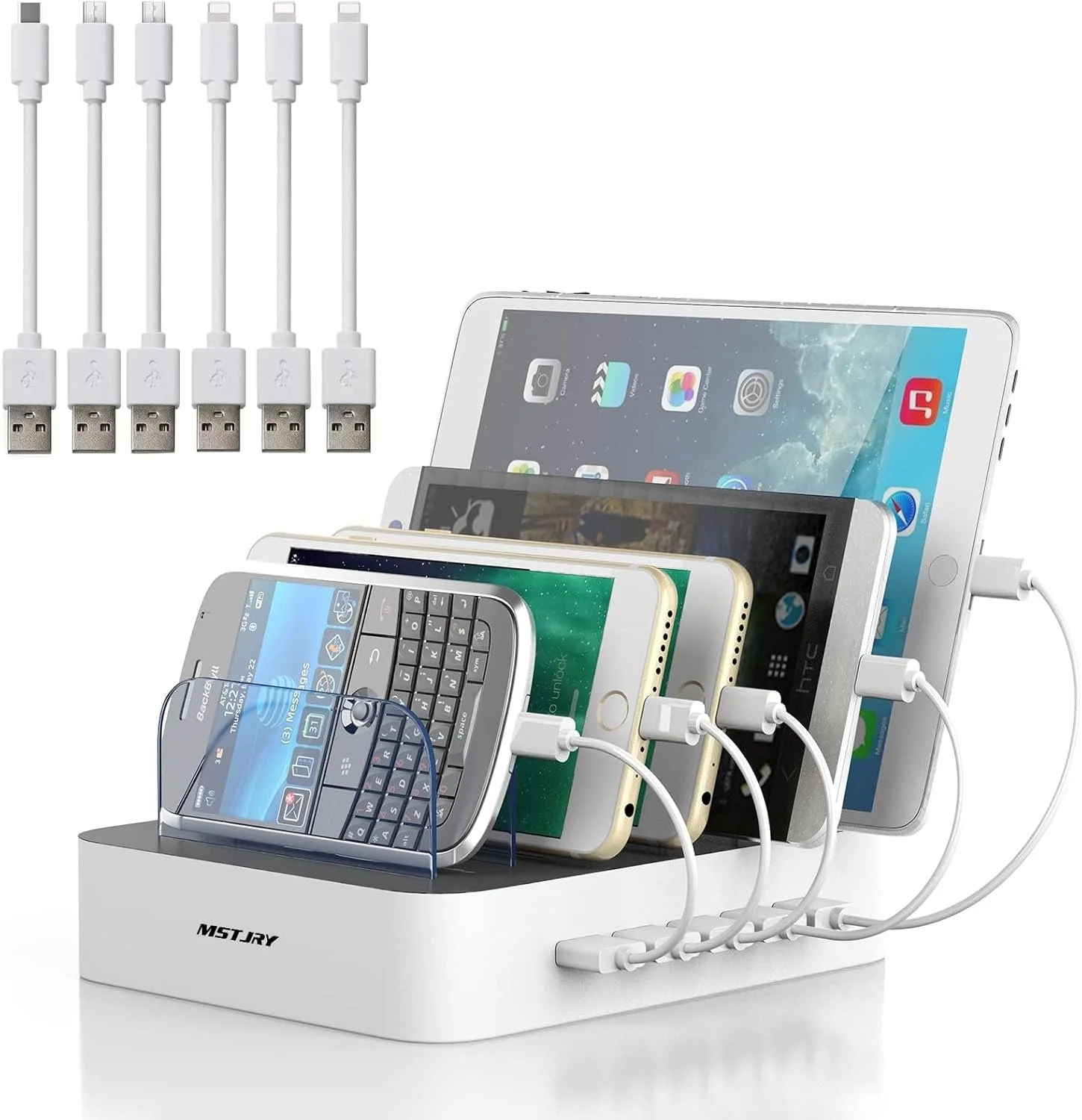 5-Port Multi-Device Charging Station 