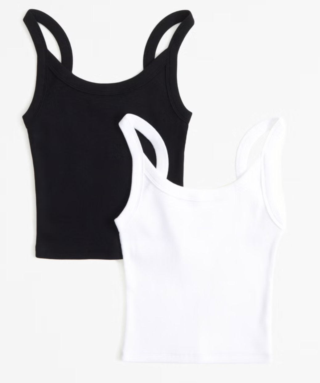 Abercrombie 2-Pack Ribbed Scoopneck Tanks