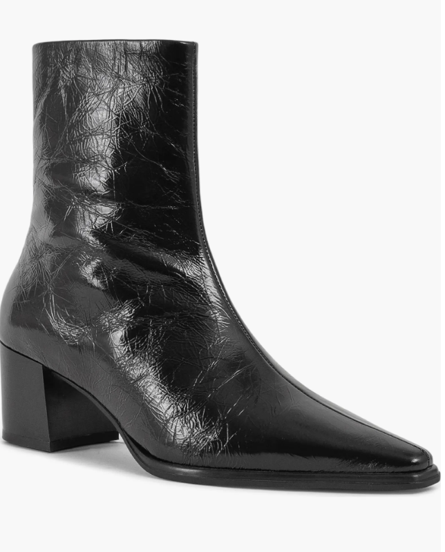 Black Pointed Toe Booties