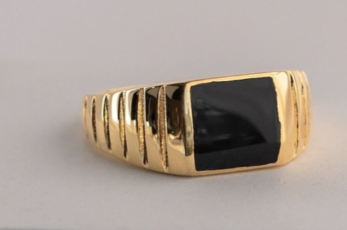Black Signet Ring