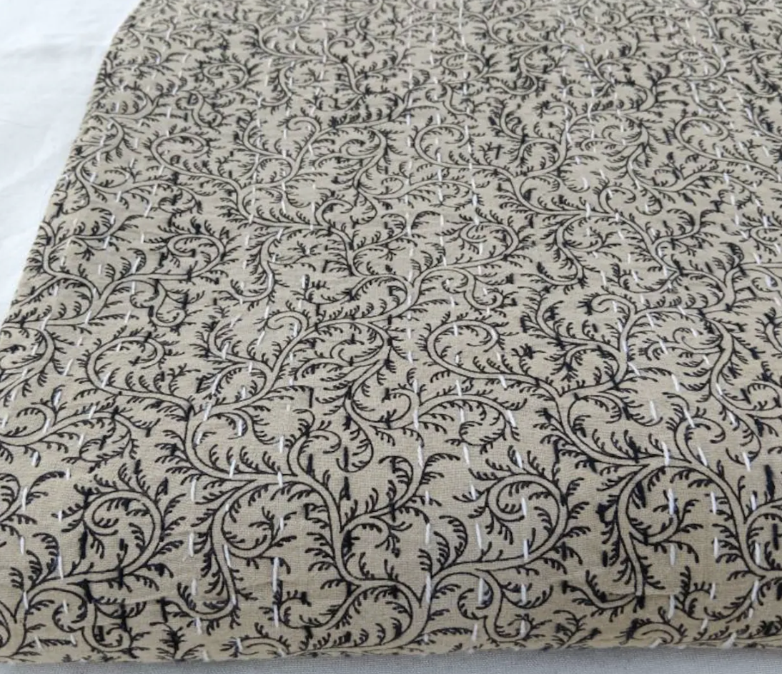 Beige Bed Quilt 