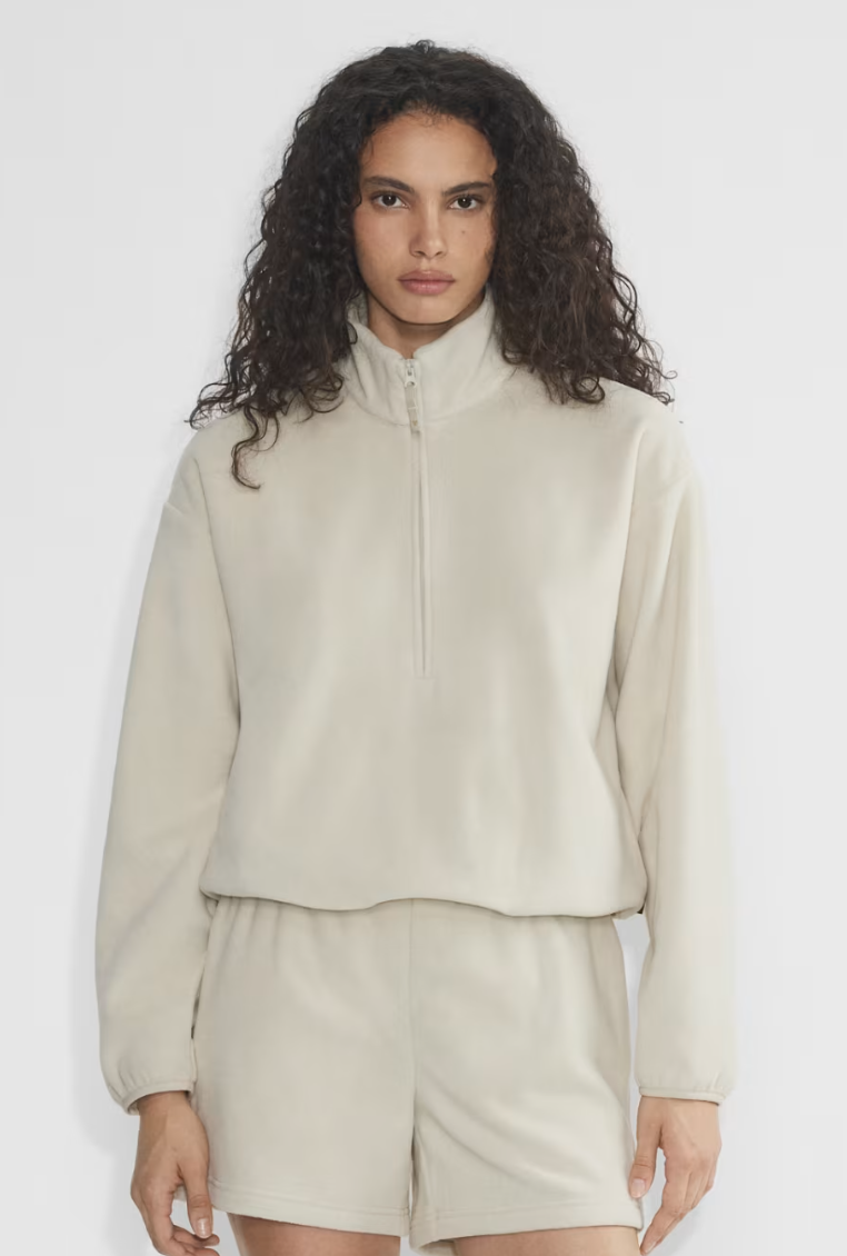 Aritzia Quarter Zip Sweater