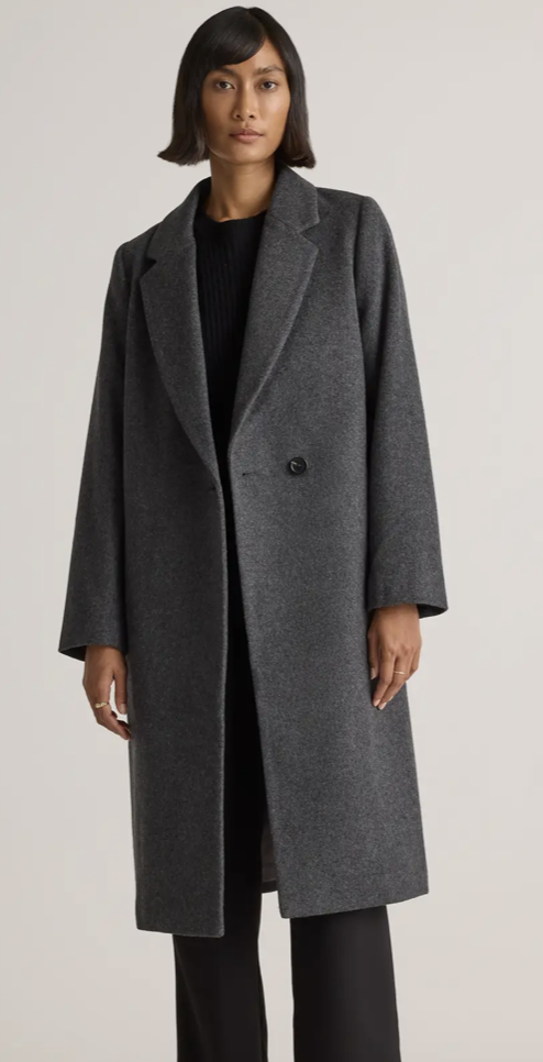 Wool Single Breasted Coat
