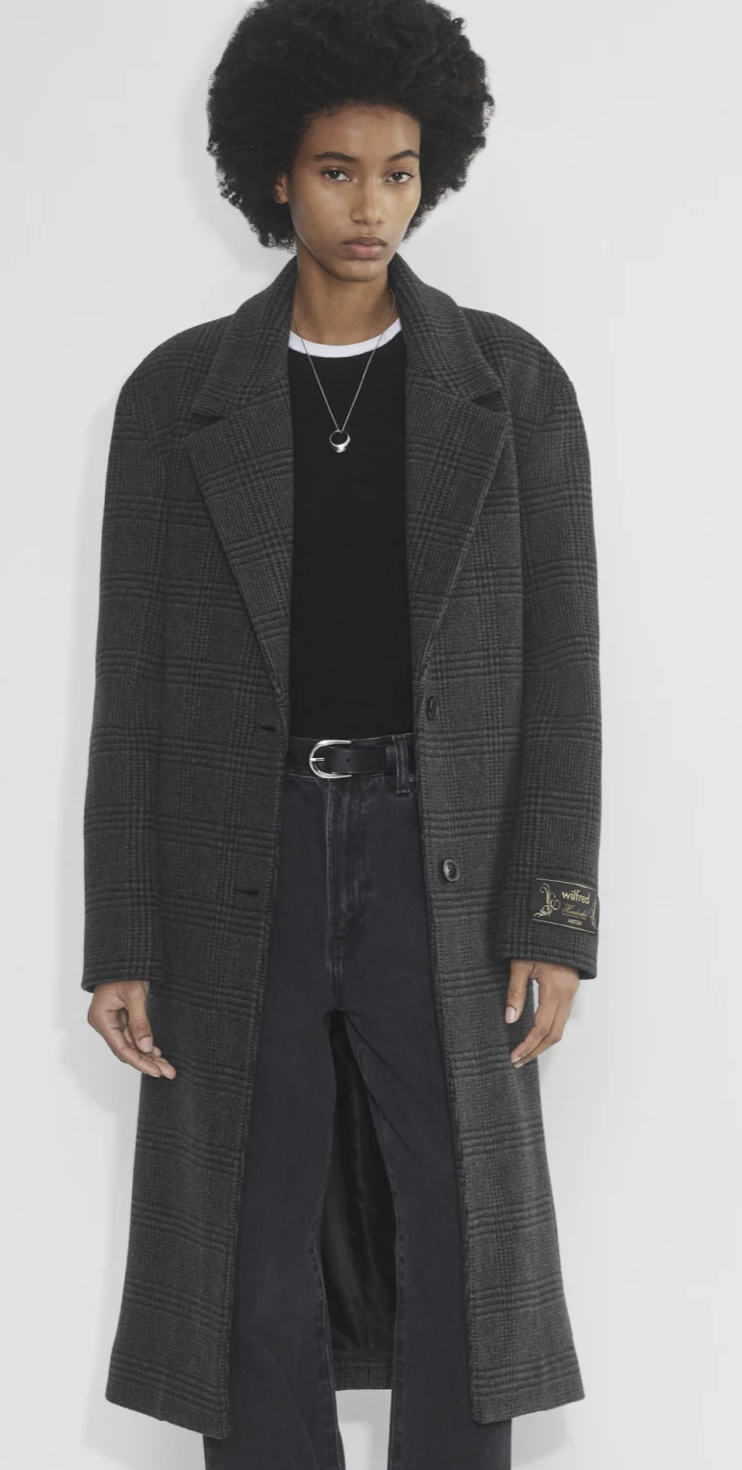 Wool Cashmere Double-Breasted Coat