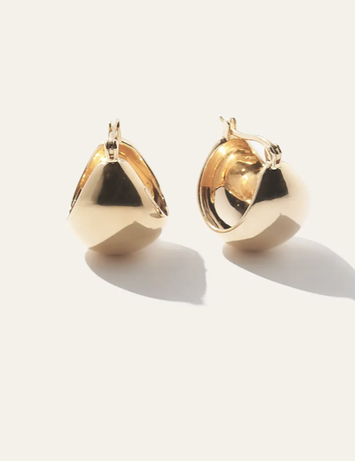 Gold Globe Earrings