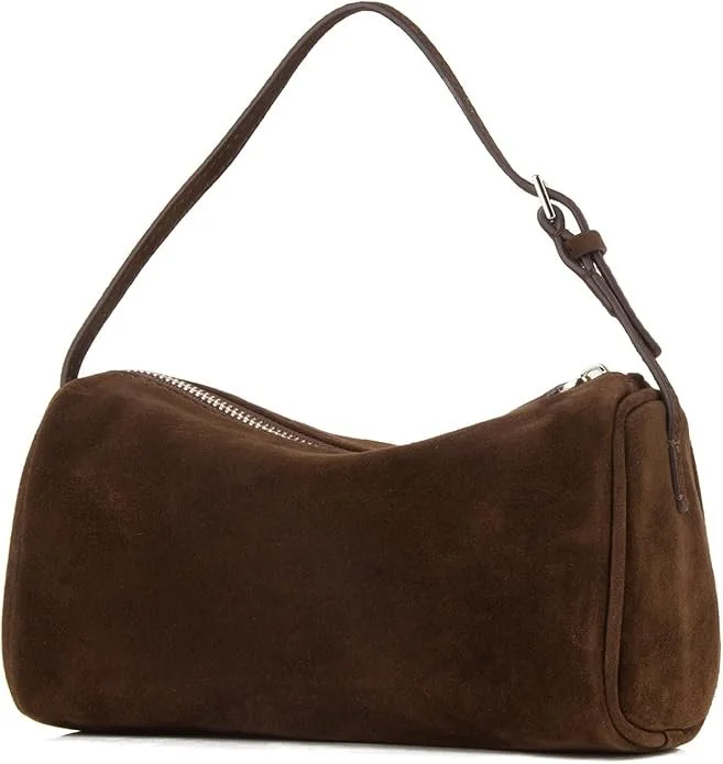 Brown Suede Leather Bag