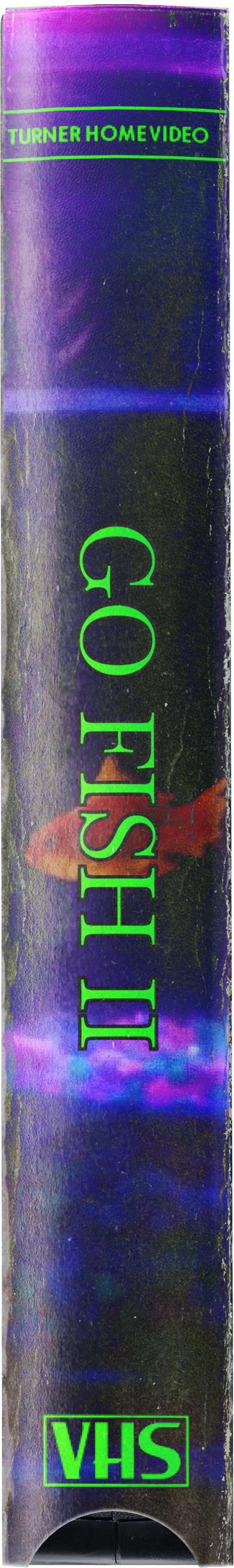 VHS tape of the movie 'Go Fish' by Turner Home Video with artwork featuring a fish and vibrant colors.