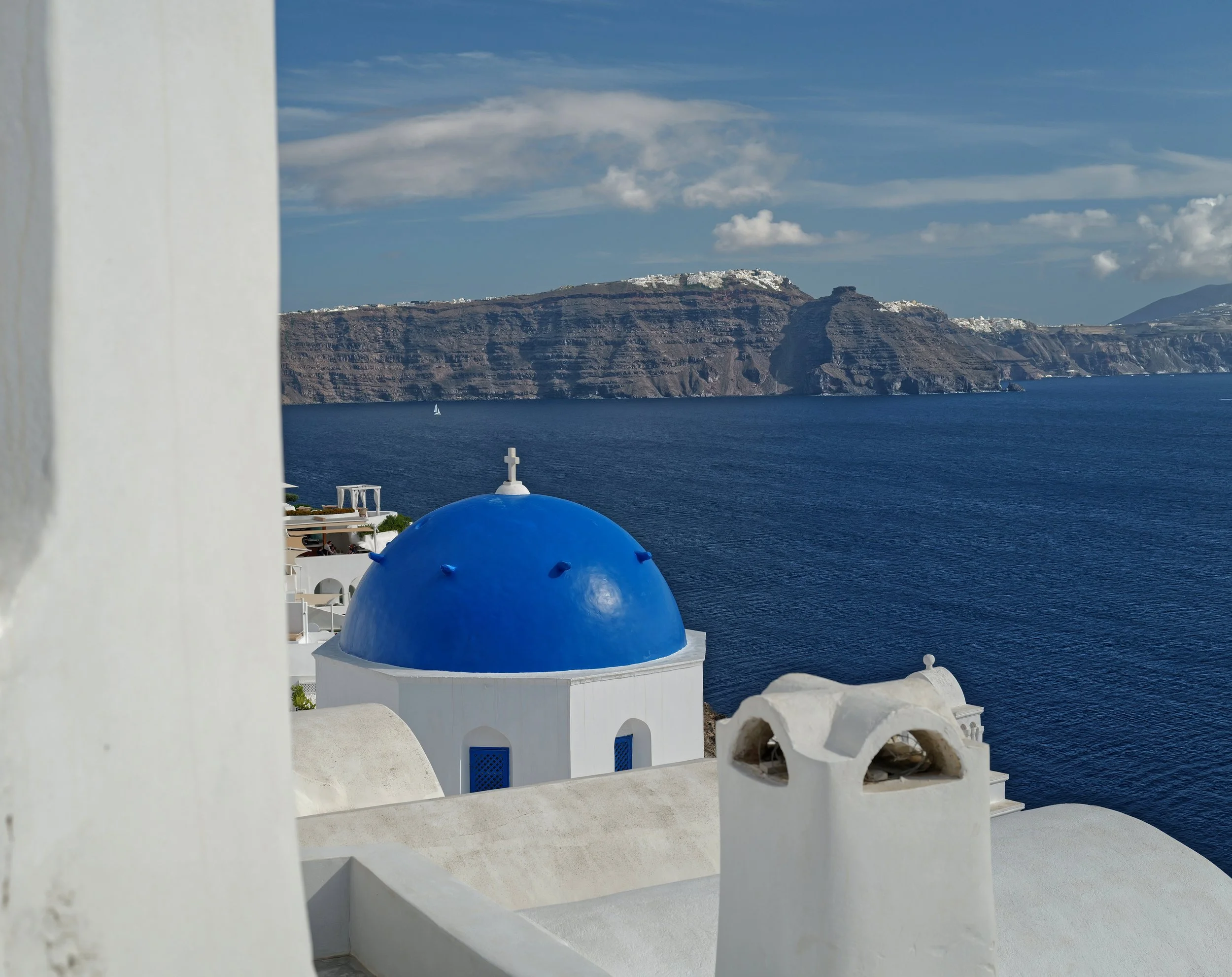Blue Domed Greek Orthodox Church 
Oia, Santorini