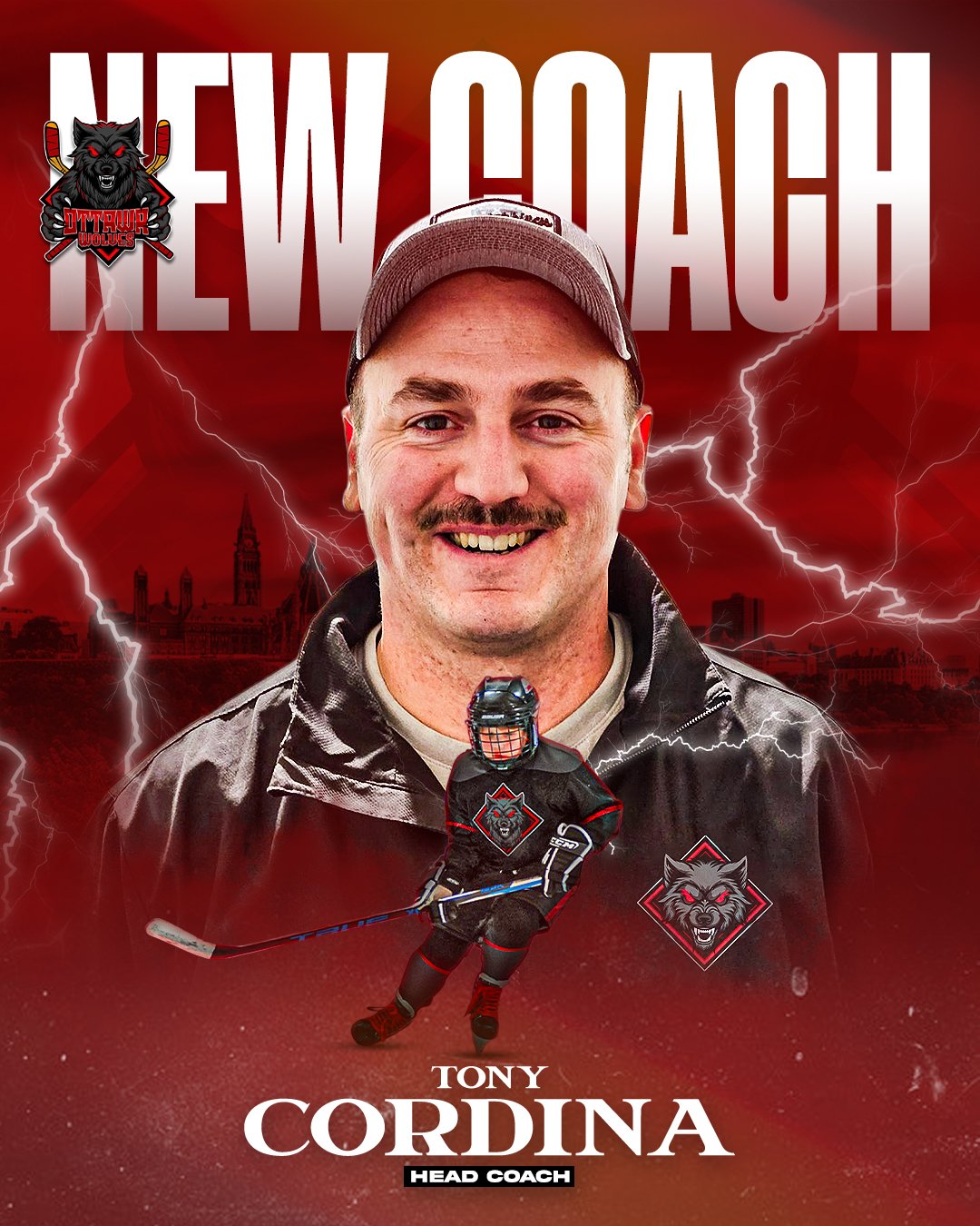 The OTTAWA WOLVES ANNOUNCE 2025 ‘AAA’ HEAD COACH, Tony CORDINA