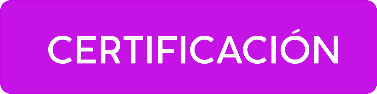 Botón con fondo morado y texto en letras blancas que dice 'CERTIFICACIÓN'. ACÉRCATE Asociación para certificación y capacitación Técnica para colocar catéter PICC