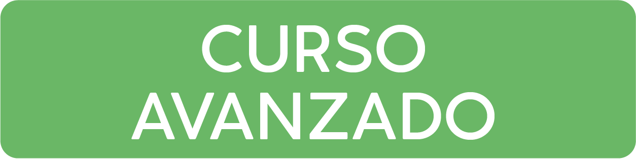 Botón verde con texto en blanco que dice 'Curso avanzado'. ACÉRCATE Asociación para certificación y capacitación Técnica para colocar catéter PICC