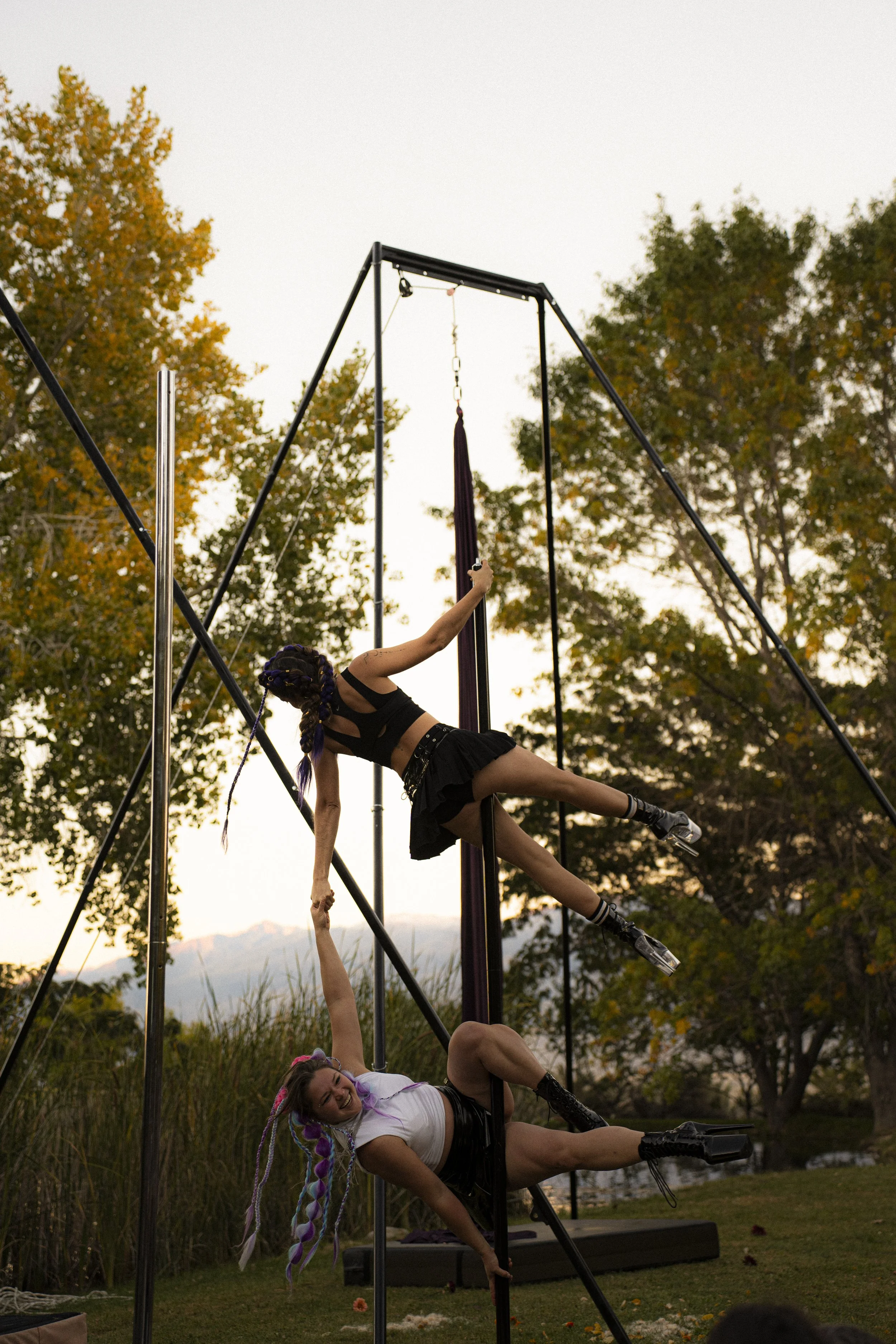 Eastern Sierra Aerial Arts Performing