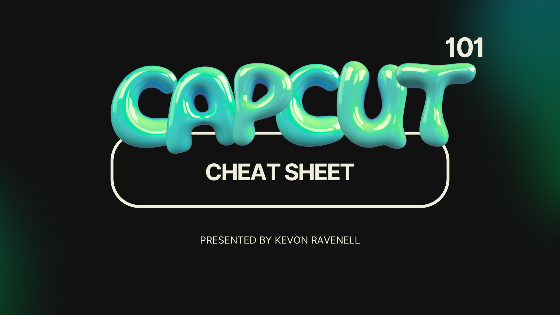 Capcut 101 Cheat Sheet