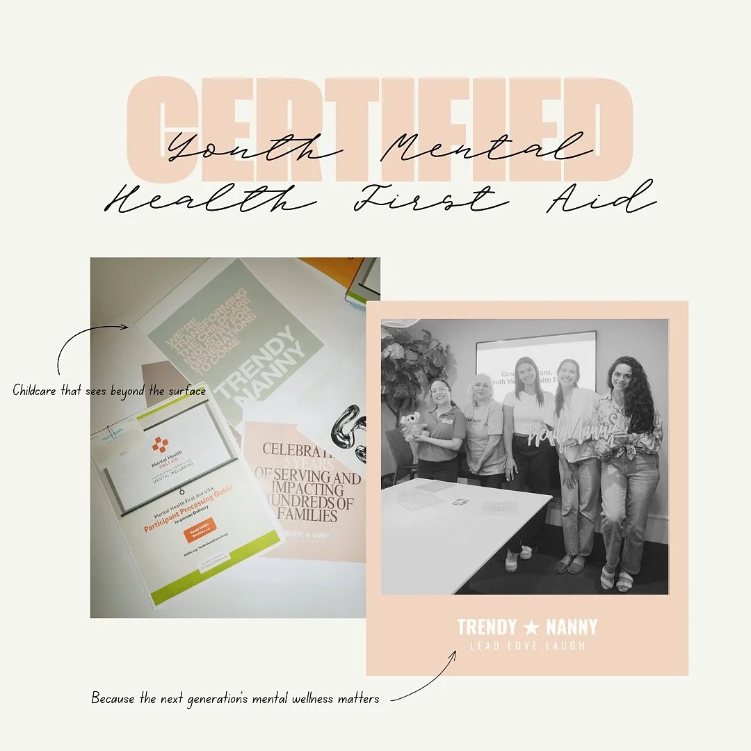 We&rsquo;re proud to share that the Trendy Nanny team is now Youth Mental Health First Aid Certified. 🧠✨

This certification is more than just a credential: it&rsquo;s a transformative step in strengthening the emotional preparedness of our Childcar