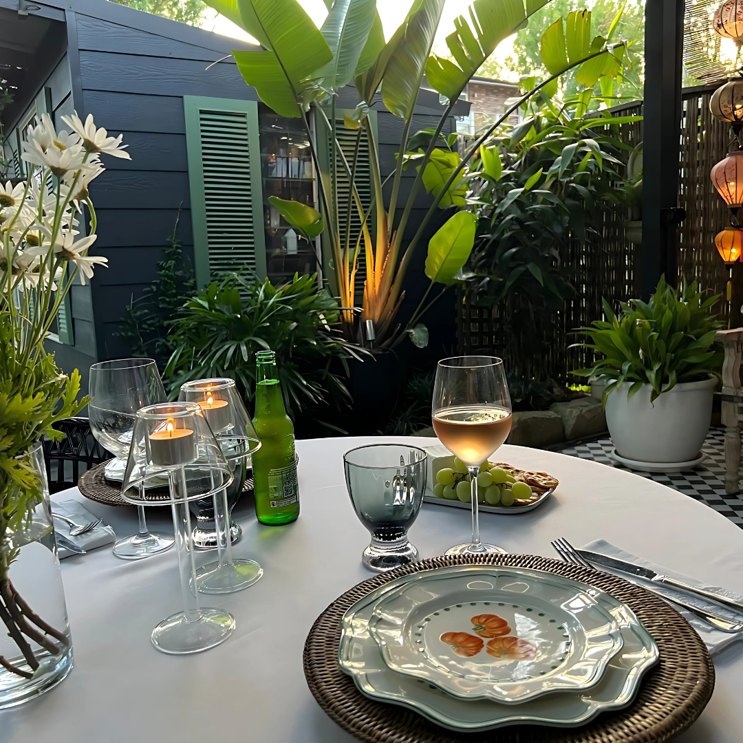 Dinner time in St ives, short-term rental, styling, airbnb, an experience,  