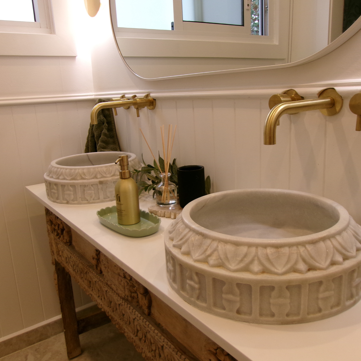 Stunning marble sinks