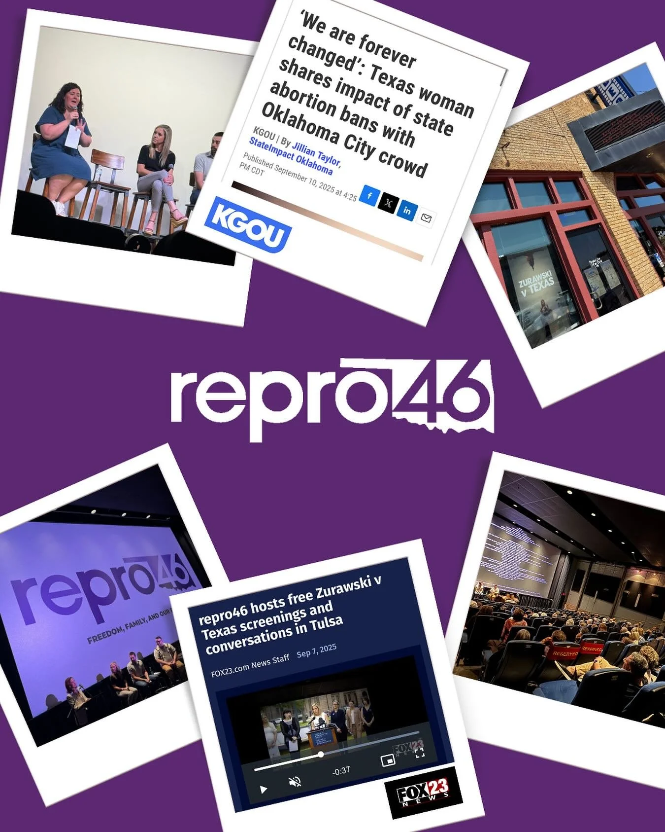 On Sunday, repro46 brought Zurawski v. Texas to Oklahoma City and Tulsa &mdash; hosting free screenings and community conversations about the real impact of abortion bans.

Across both cities, people came together to hear firsthand stories like Amand