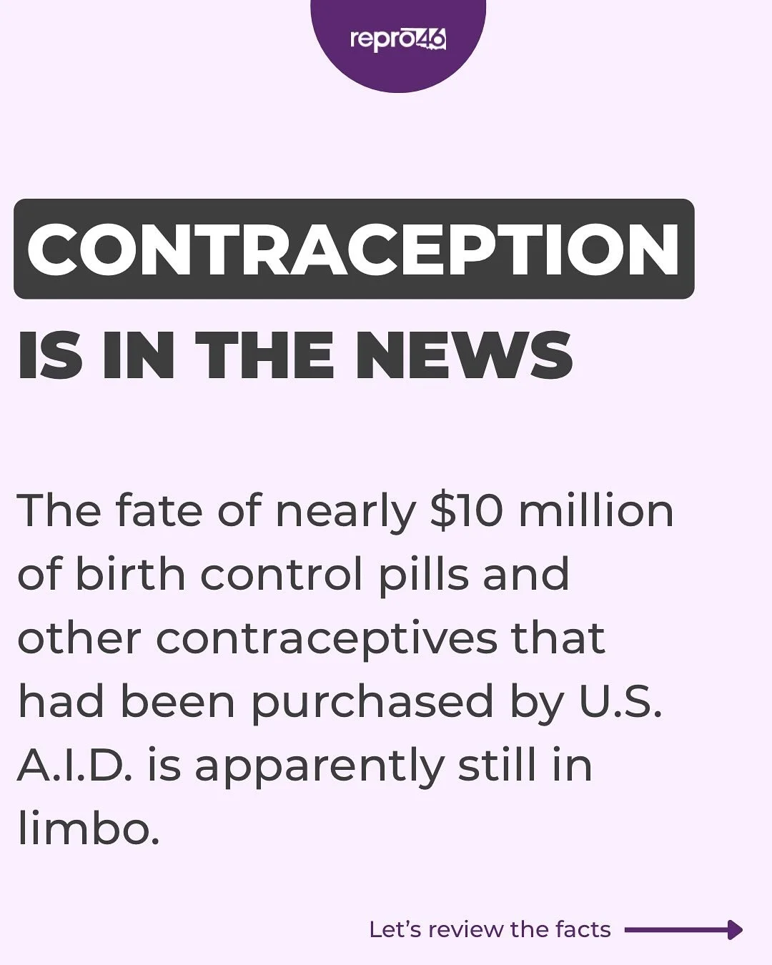 Contraception &ne; abortion. Both are essential.

Millions of dollars&rsquo; worth of contraceptives could be destroyed &mdash; blocking access that helps people worldwide decide if, when, or how to become parents.

Reproductive freedom is a global r