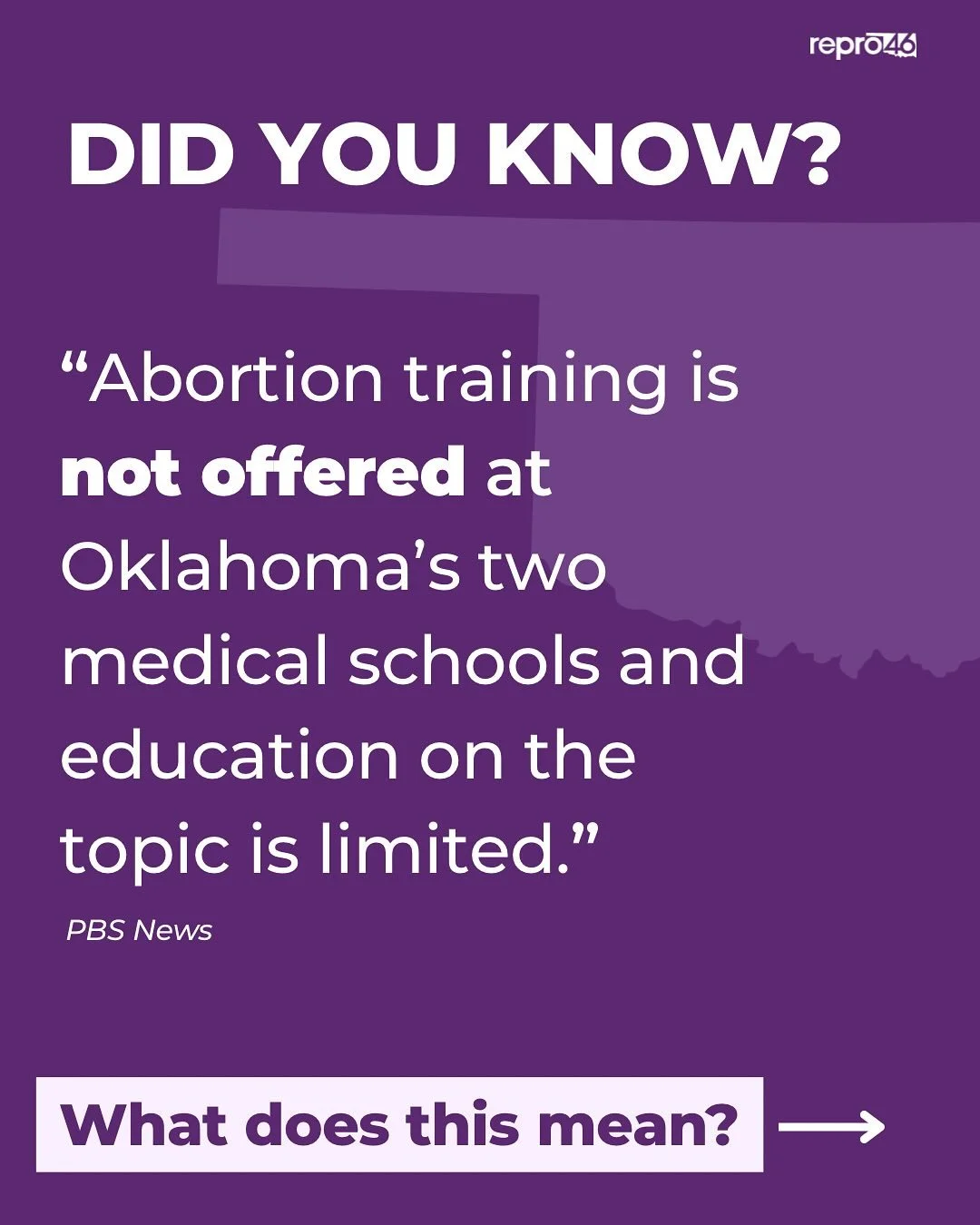 Abortion care is health care and is legal in Oklahoma in the case of certain obstetric emergencies. Yet, Oklahoma&rsquo;s medical schools do not provide abortion training, leaving future doctors without the skills they may need to save lives. From mi