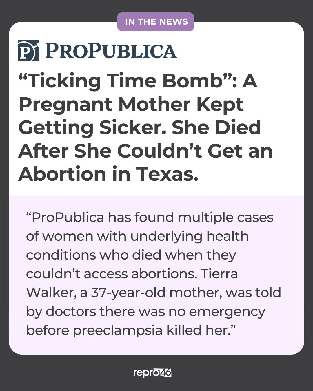 Oklahoma&rsquo;s abortion ban mirrors Texas. For pregnant people with serious health conditions, these barriers can mean delayed care, dangerous complications, and preventable deaths.

People are paying the price for political decisions. We deserve b