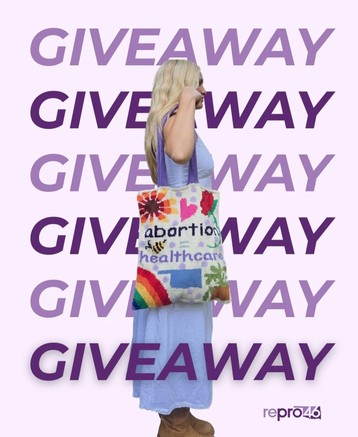 GIVEAWAY 💜🌈⬇️

We had the privilege of working with OKC-based artist Kendall Ross @id.knit.that on the custom tote bag of our dreams. It could be yours, all you gotta do is:

1. Follow @repro.46
2. Share to story
3. Tag a friend in comments

Recipi